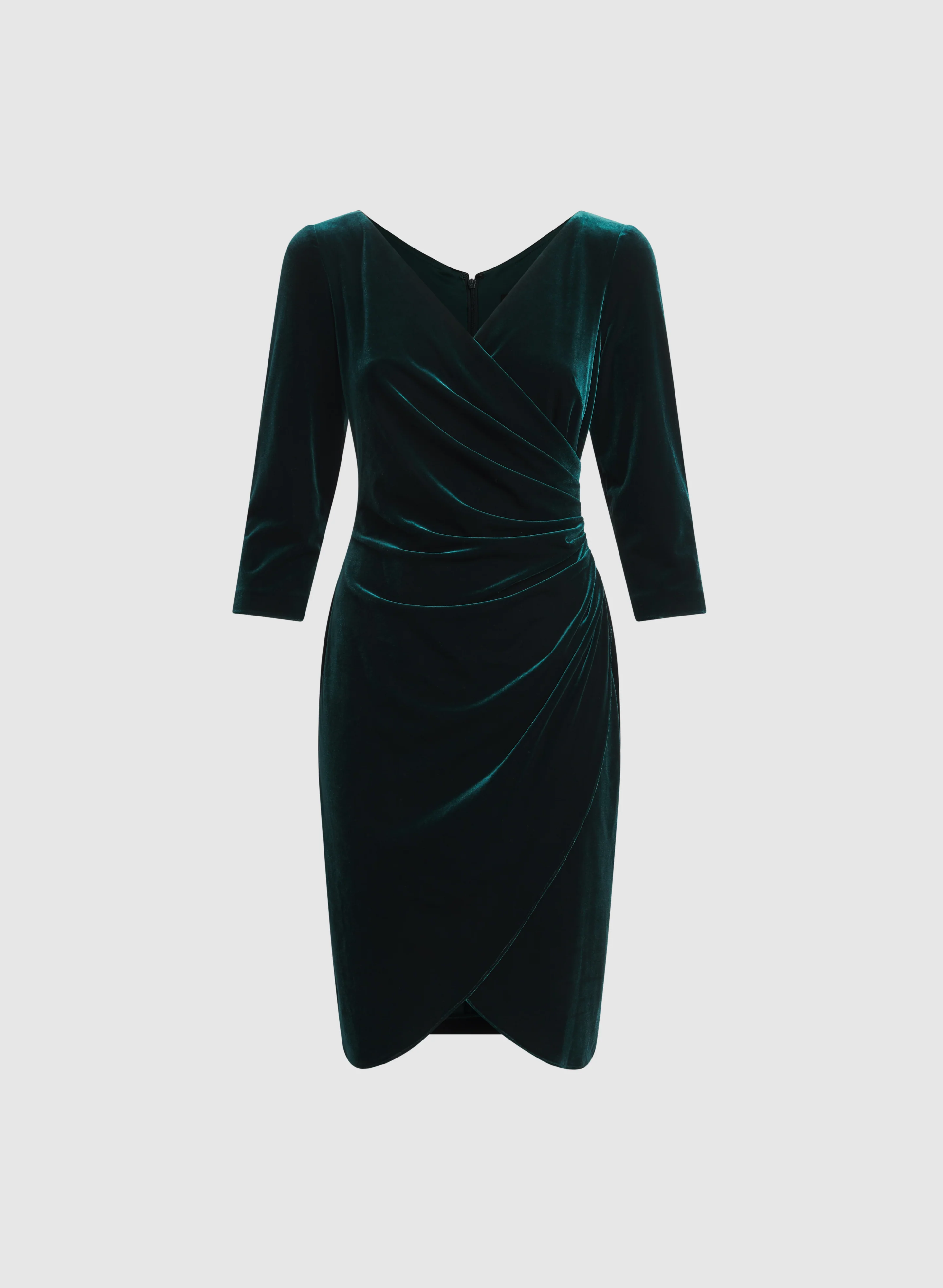 Fitted Velvet Dress - Image 6
