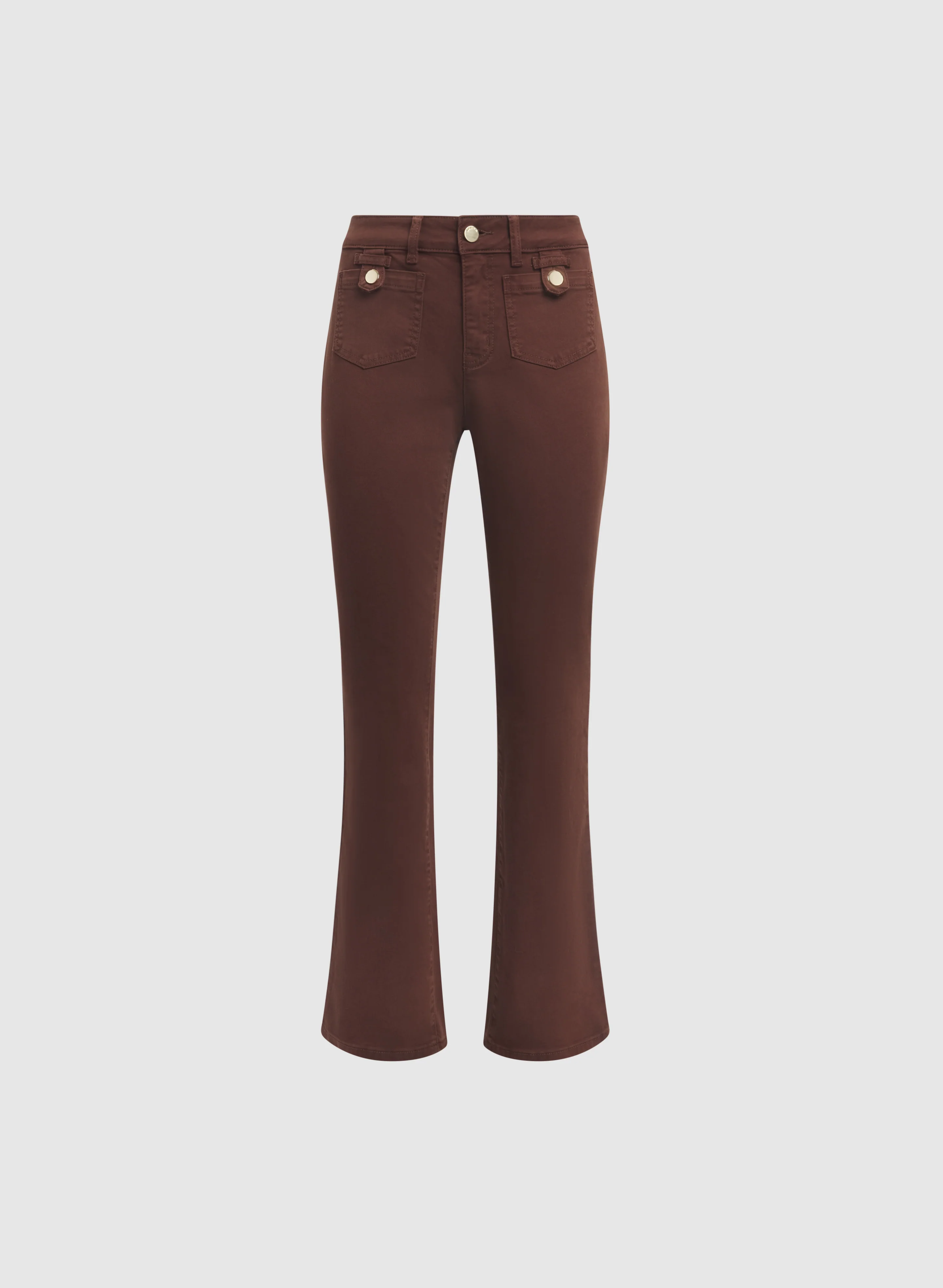 Flare-Leg Patch Pocket Jeans - Image 5