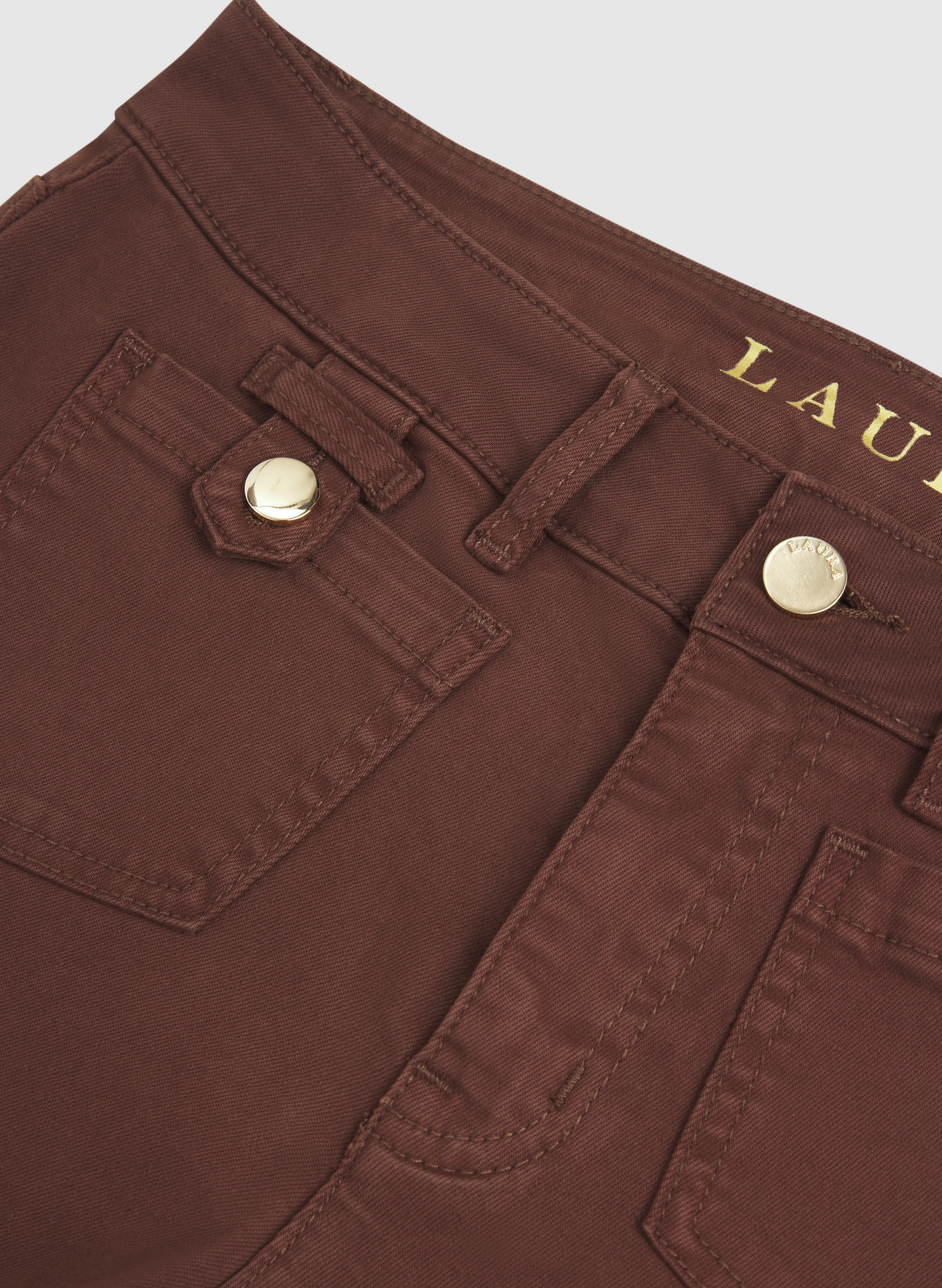 Flare-Leg Patch Pocket Jeans - Image 6