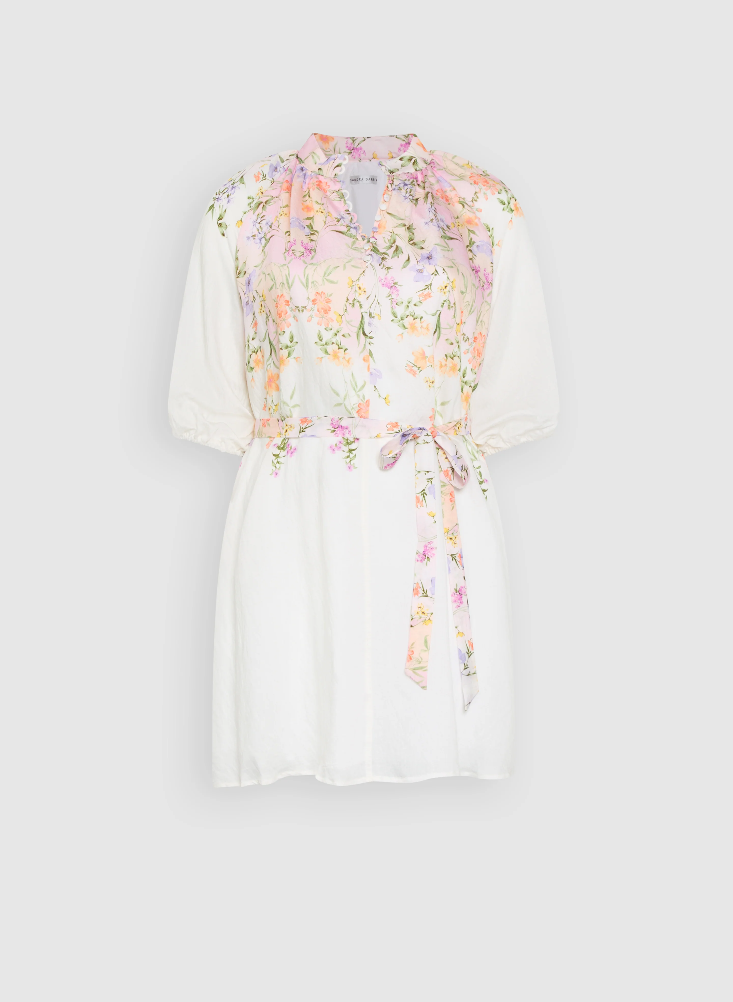 Floral 3/4 Sleeve Dress - Image 6