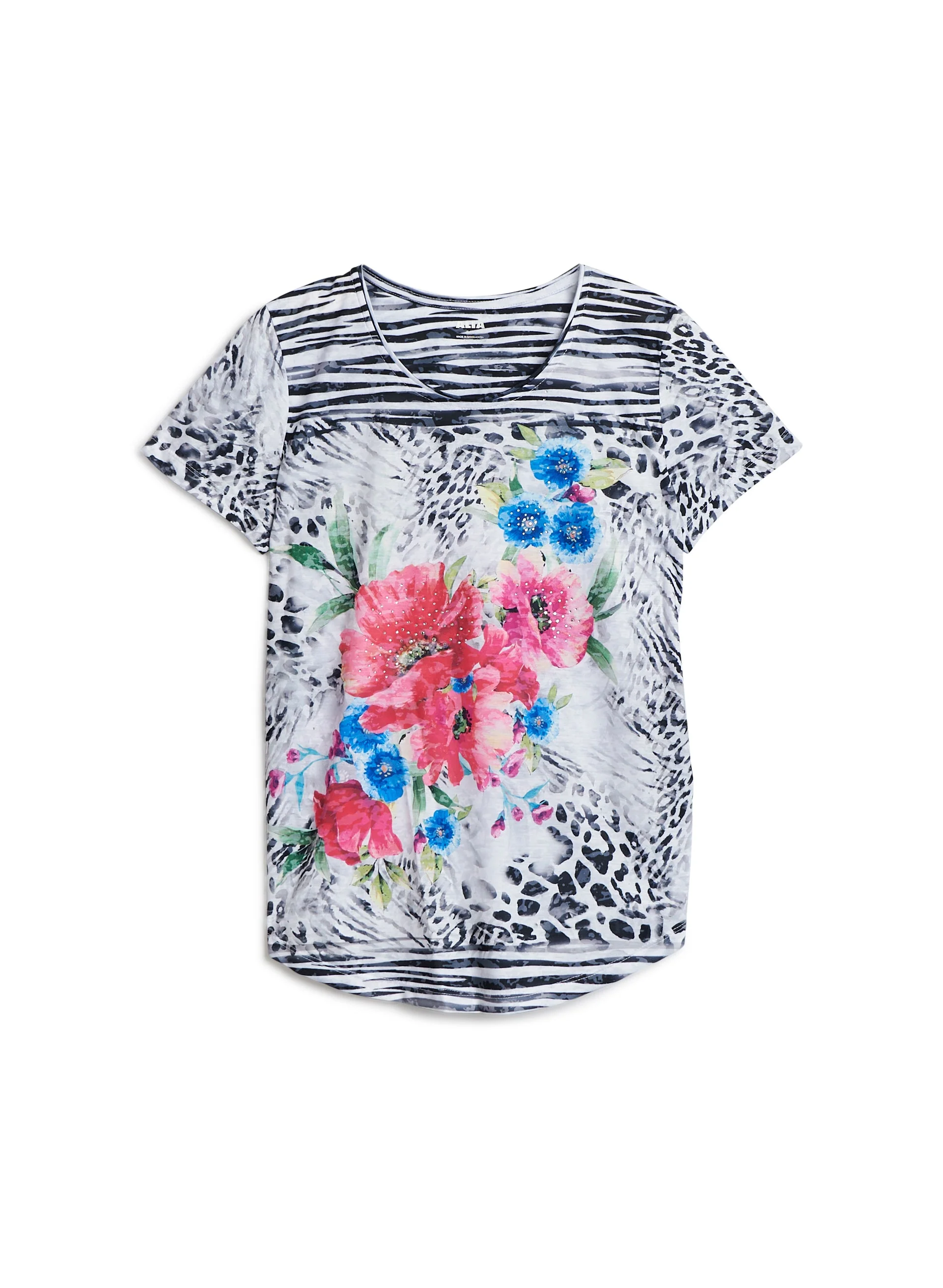 Floral & Animal Print Top - Image 5