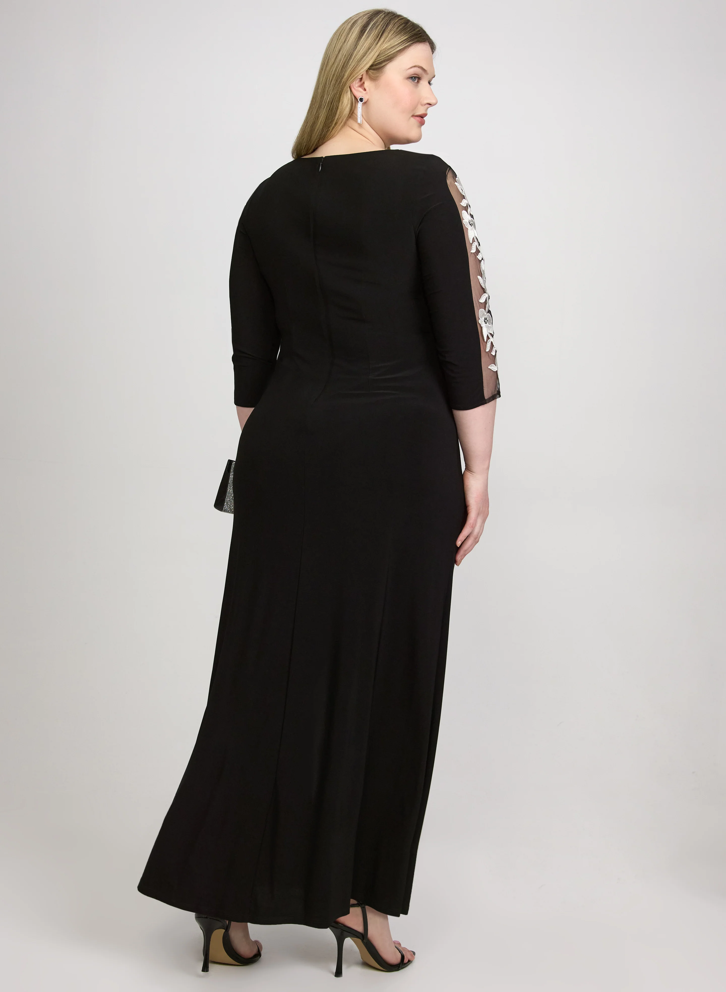 Floral Applique Dress - Image 4