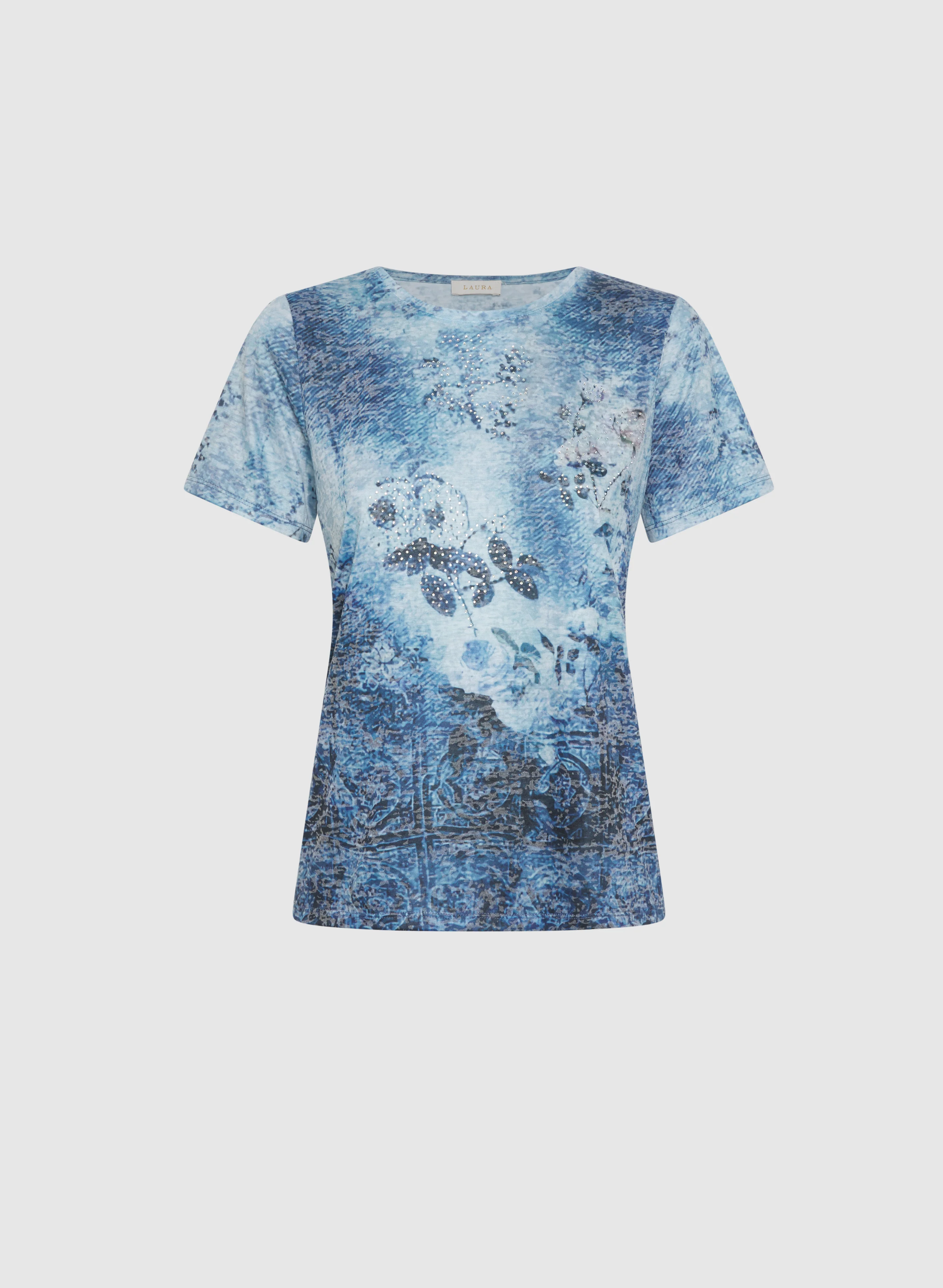 Floral Burnout T-Shirt - Image 6