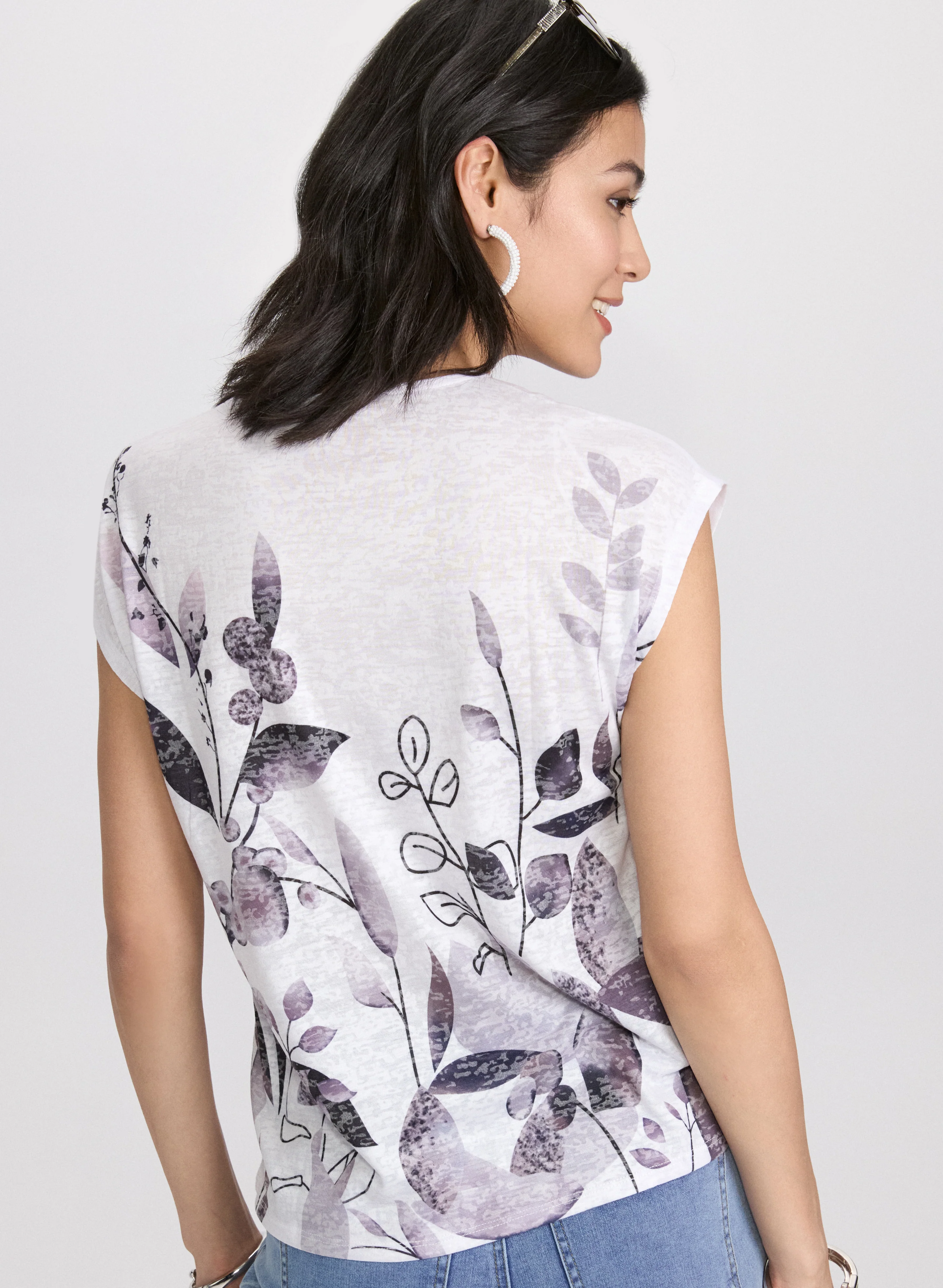 Floral Burnout T-Shirt - Image 2