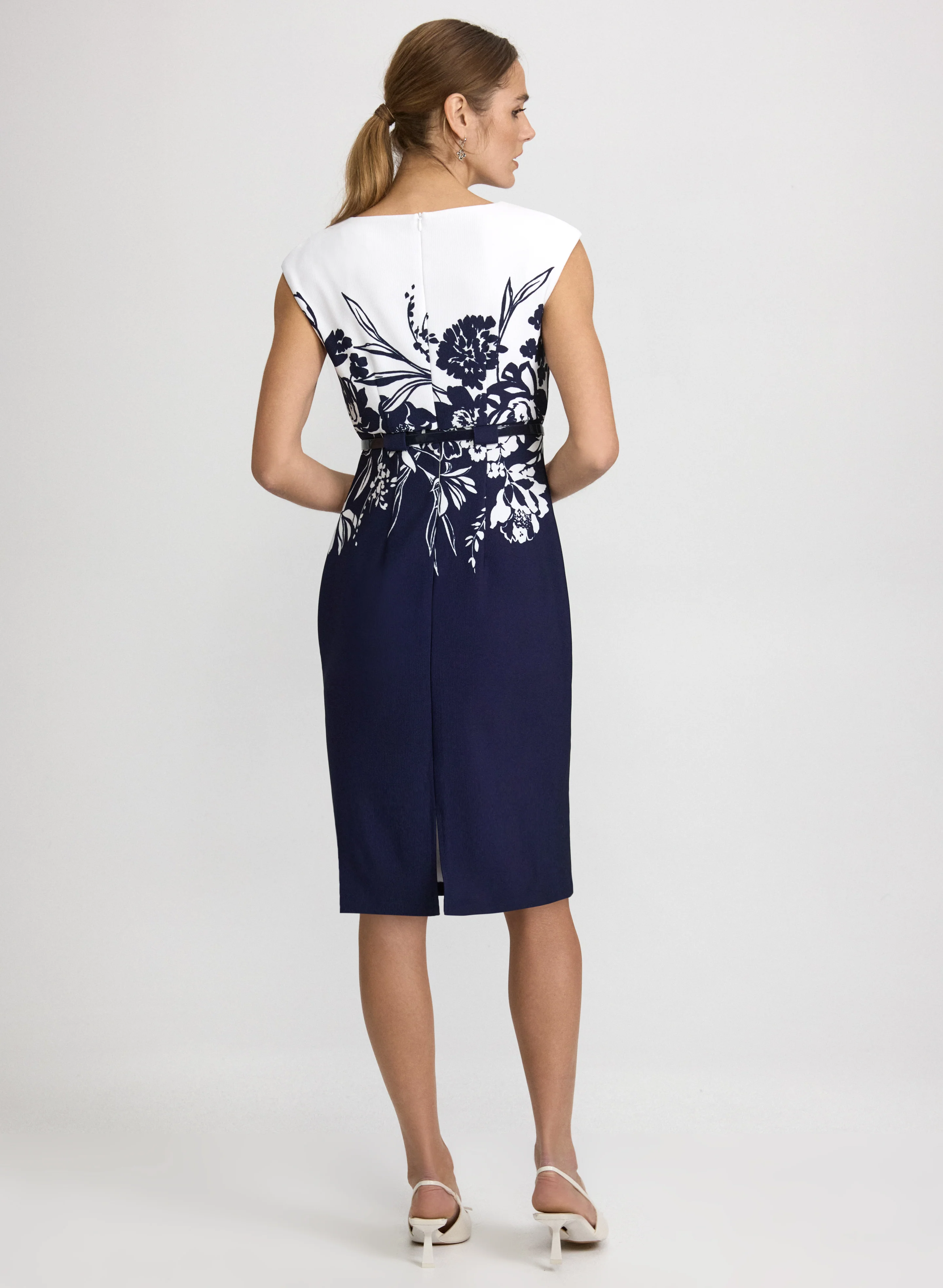 Floral Cap Sleeve Dress - Image 4