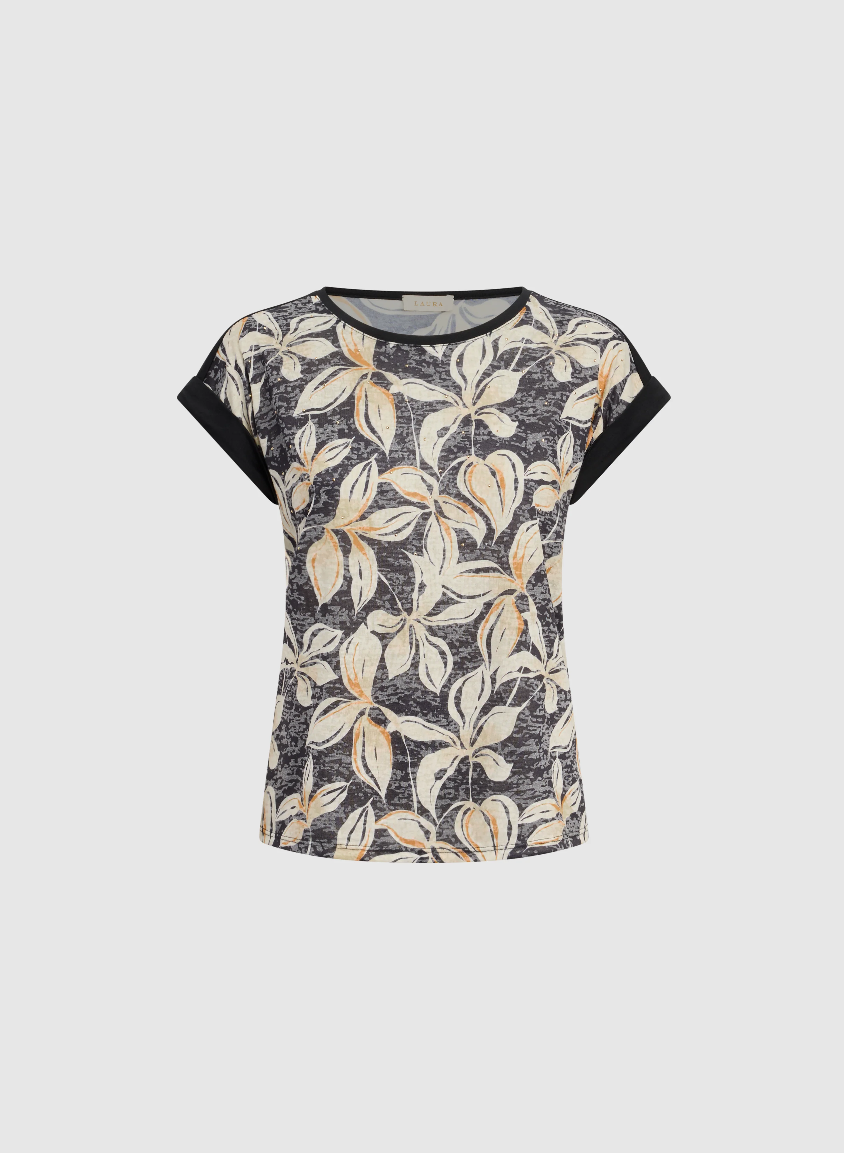 Floral Cap Sleeve T-Shirt - Image 6
