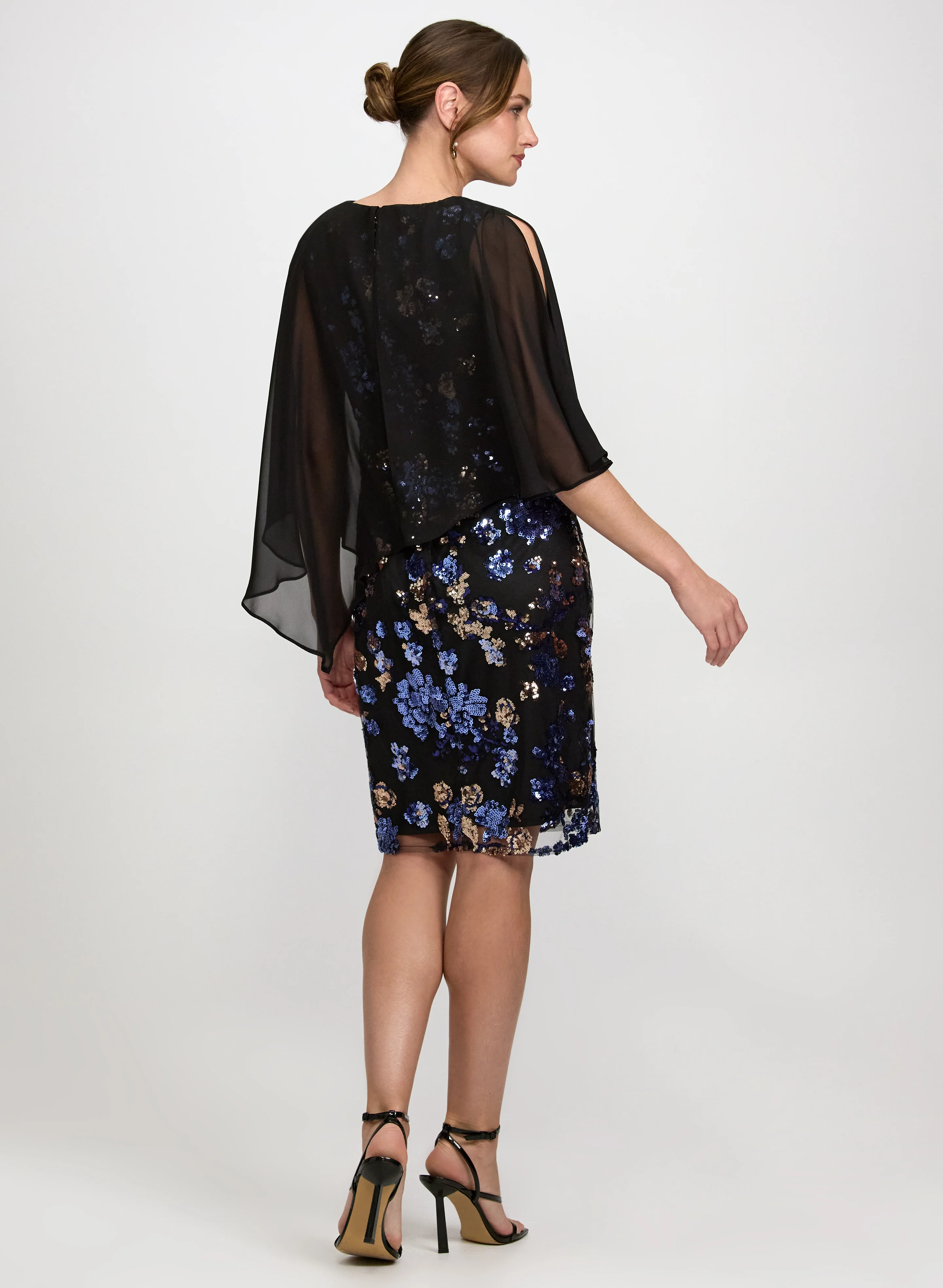 Floral Capelet Dress - Image 4