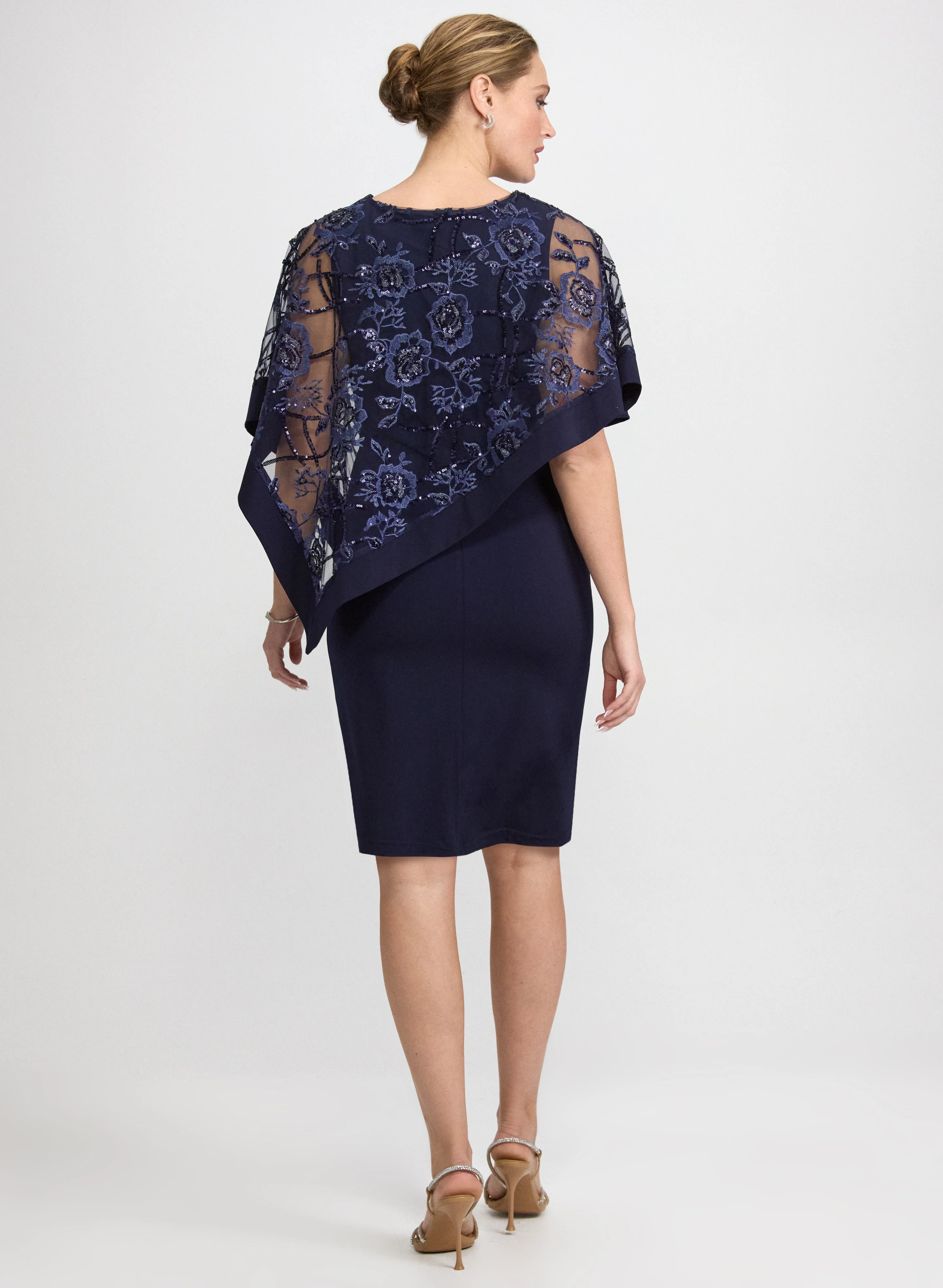 Floral Capelet Dress - Image 3
