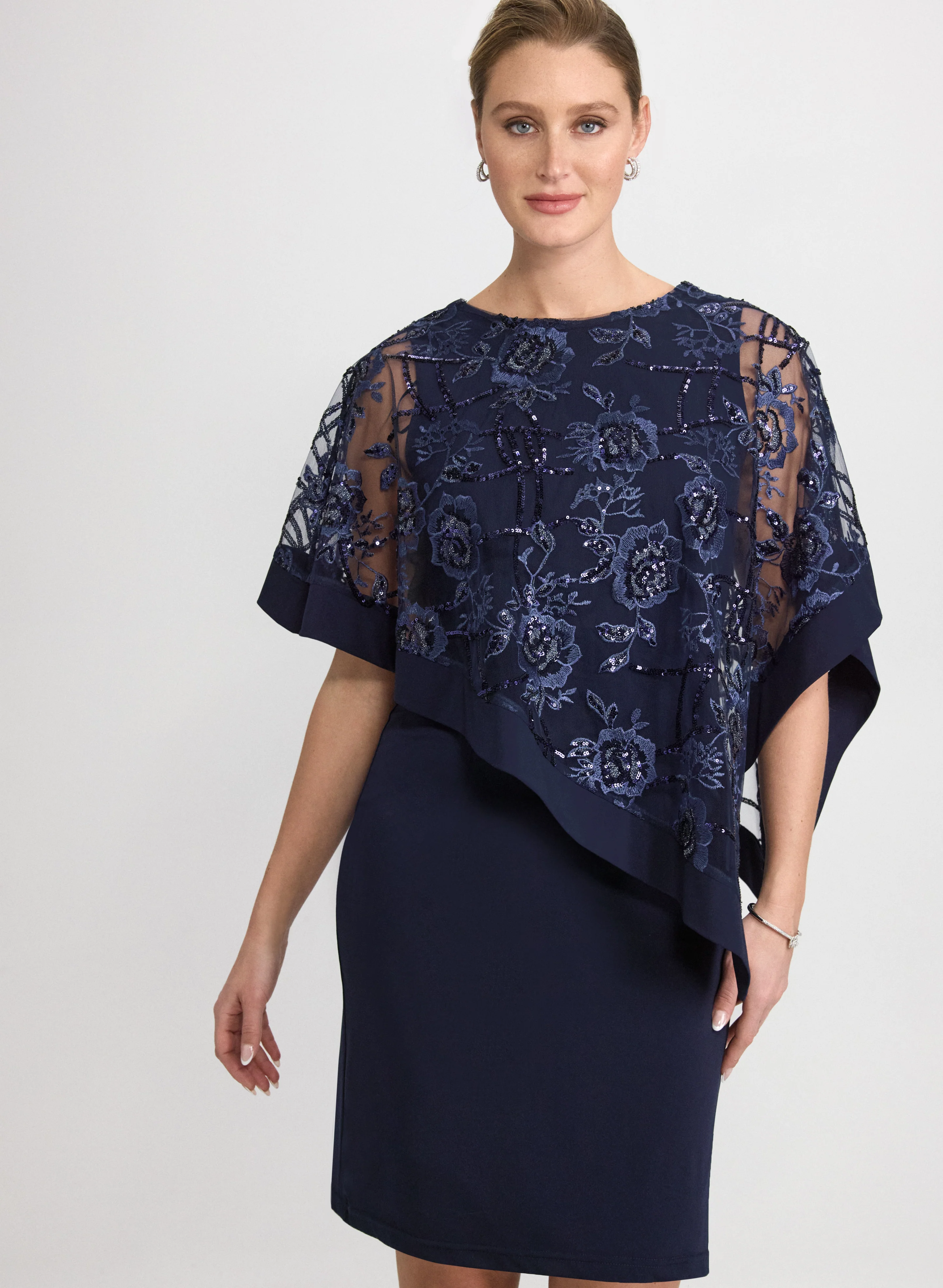Floral Capelet Dress - Image 4