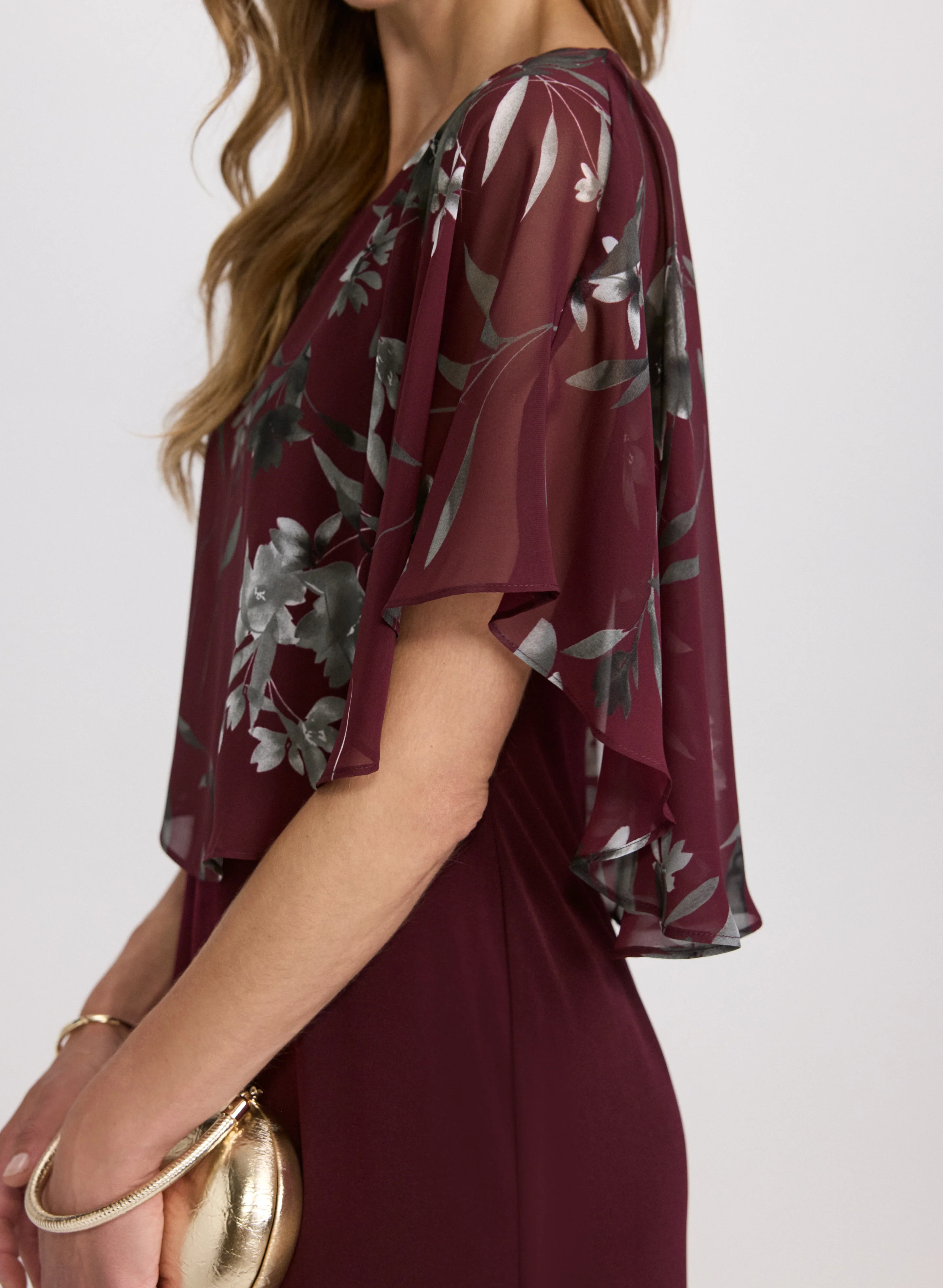 Floral Capelet Dress - Image 4