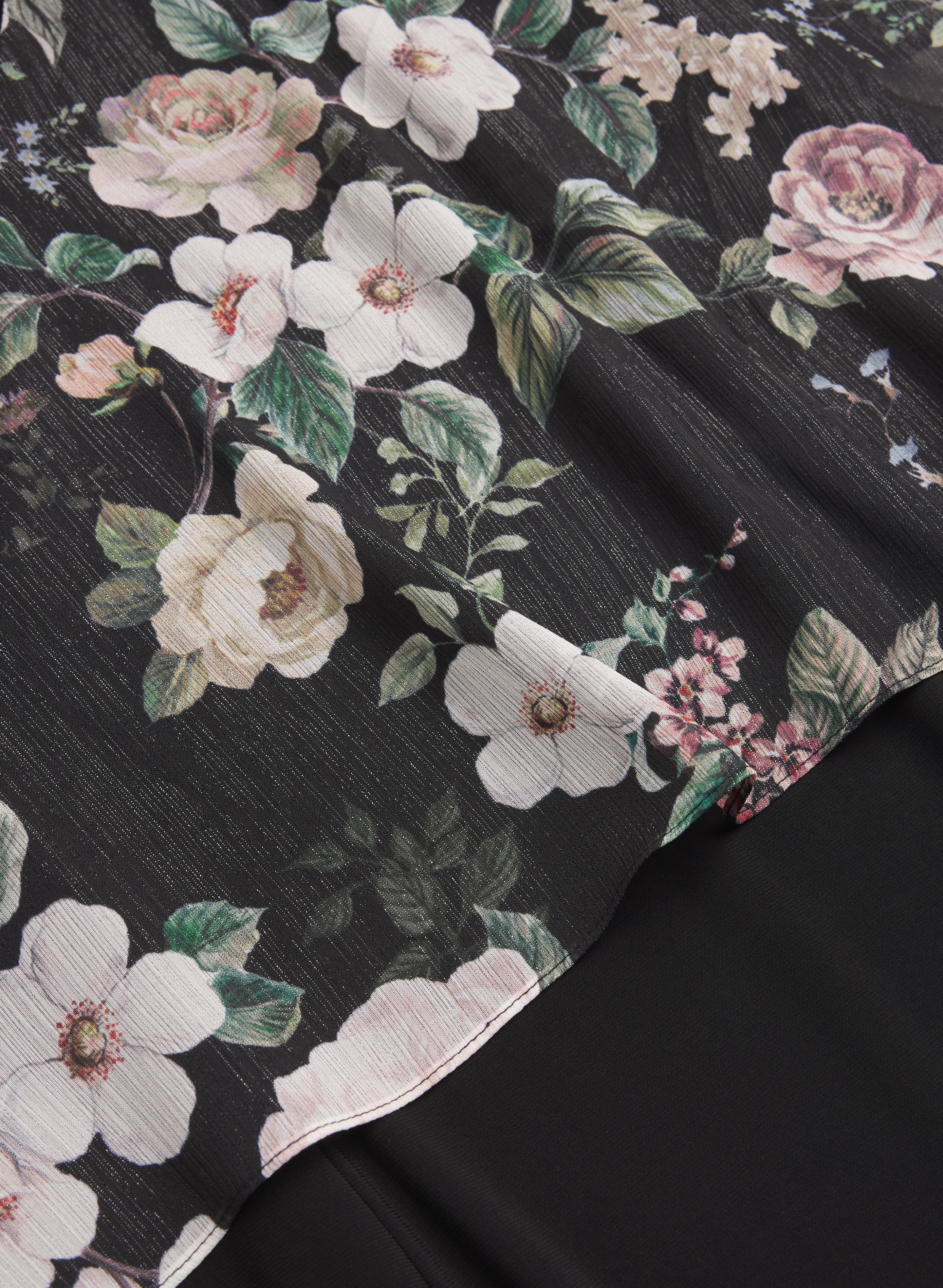 Floral Capelet Overlay Dress - Image 7
