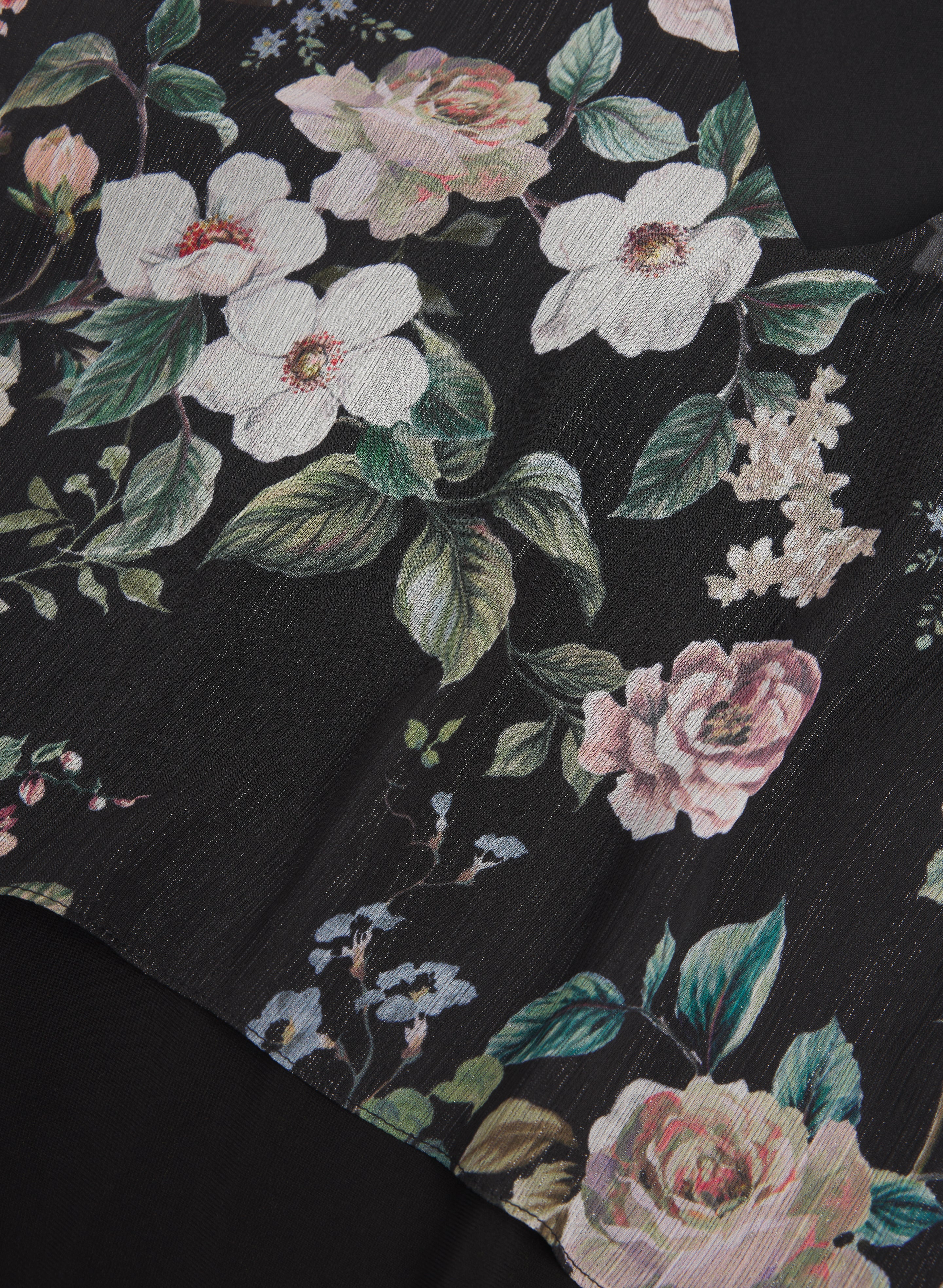 Floral Capelet Overlay Dress - Image 6