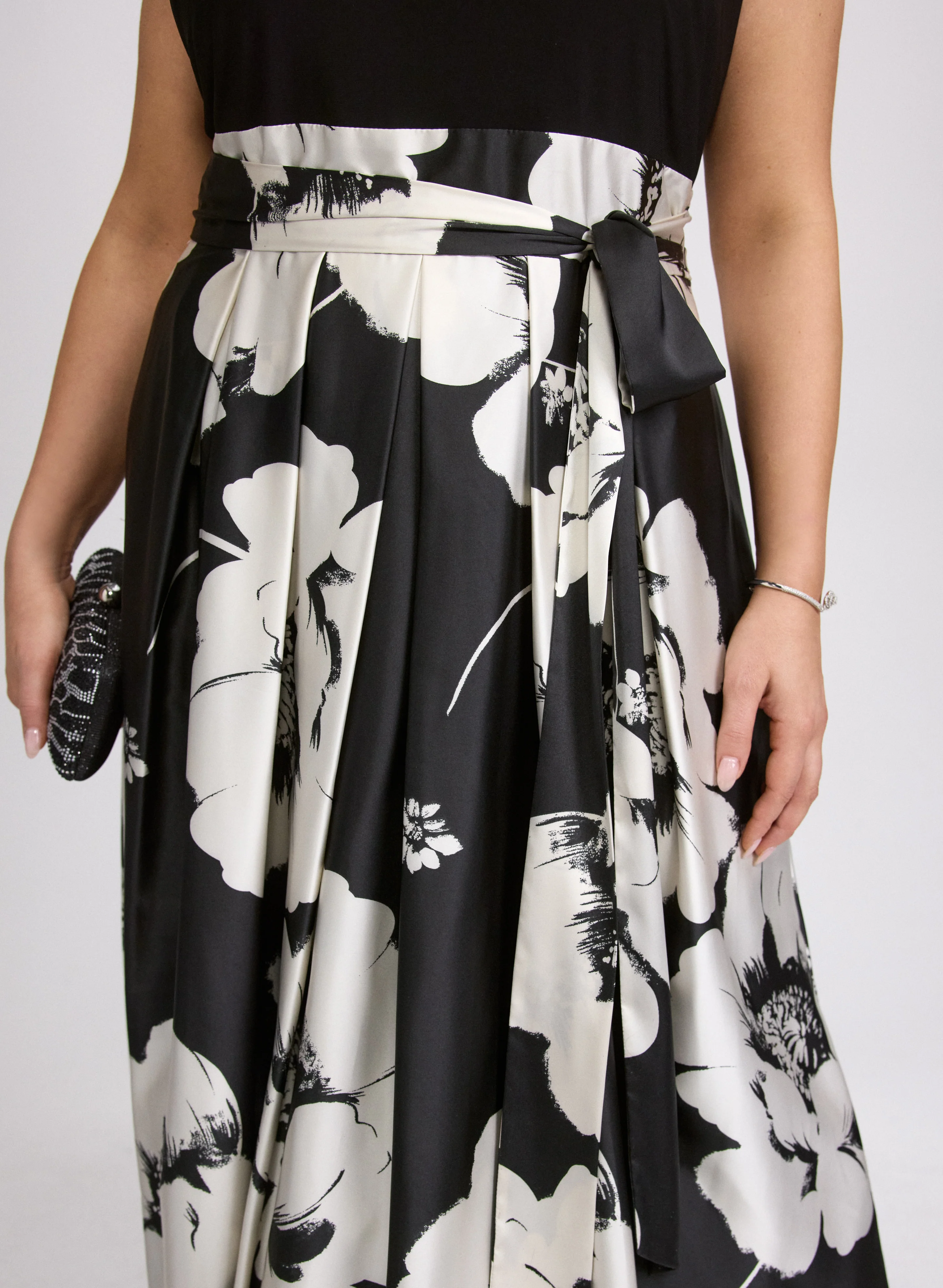 Floral Charmeuse Dress - Image 8