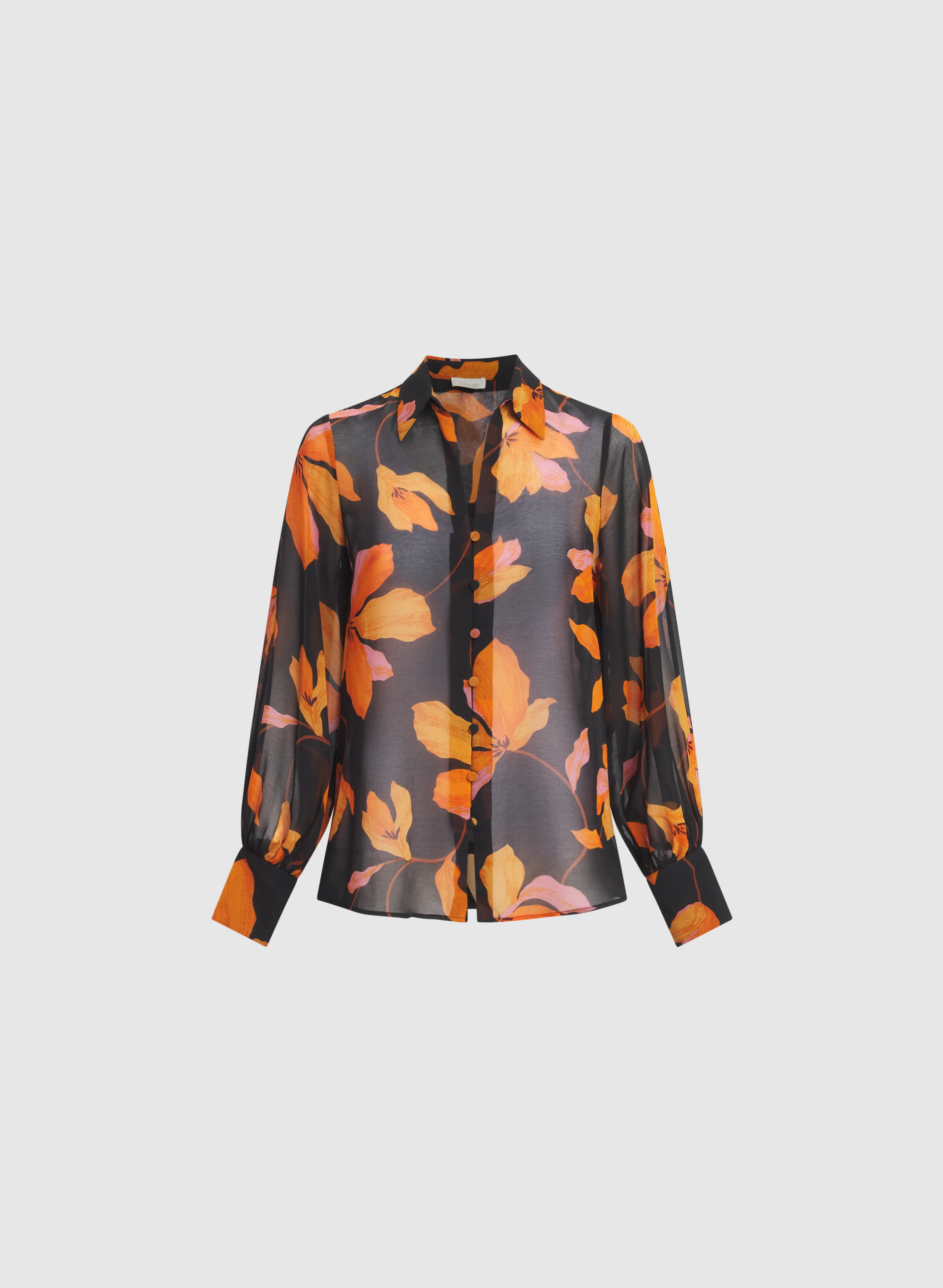 Floral Chiffon Blouse - Image 6