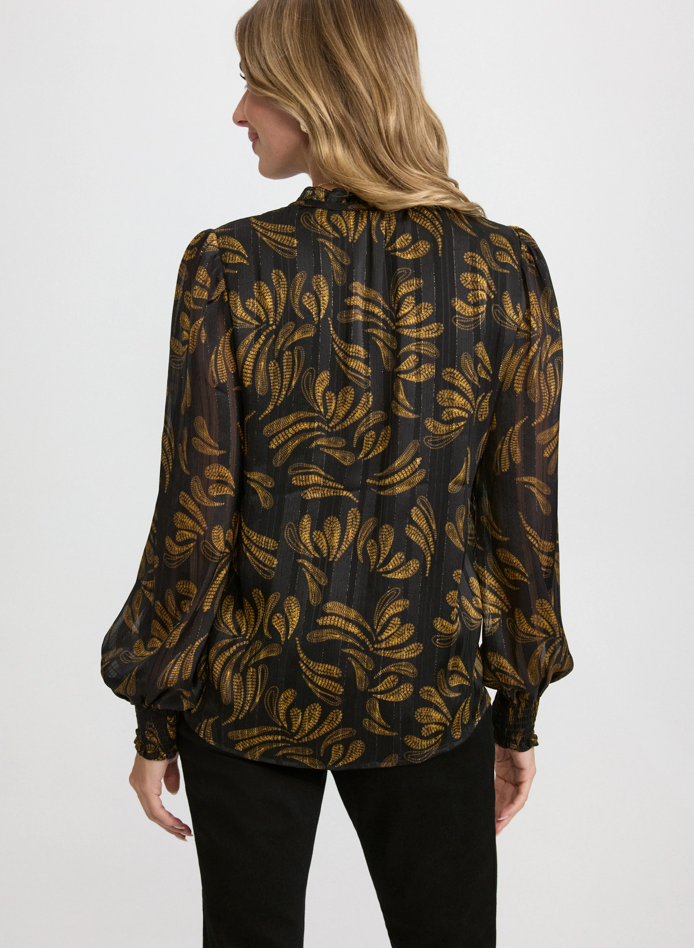 Floral Chiffon Blouse - Image 4