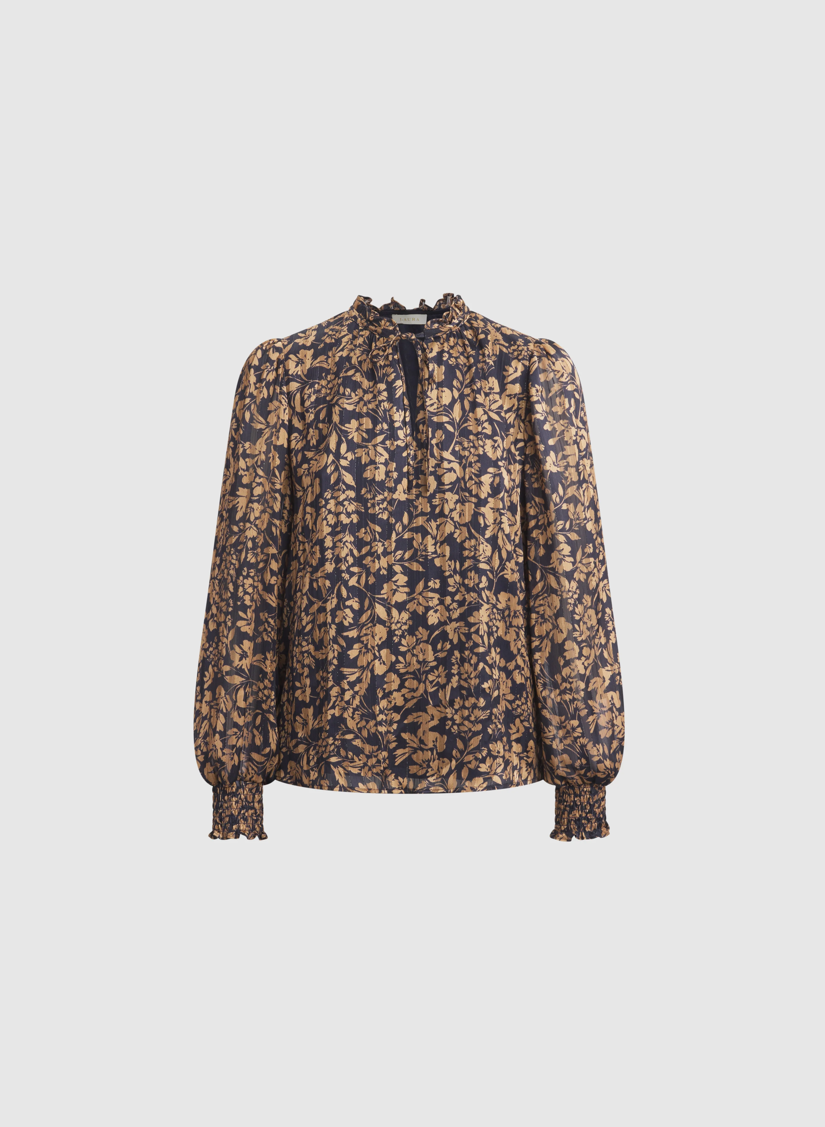 Floral Chiffon Blouse - Image 6