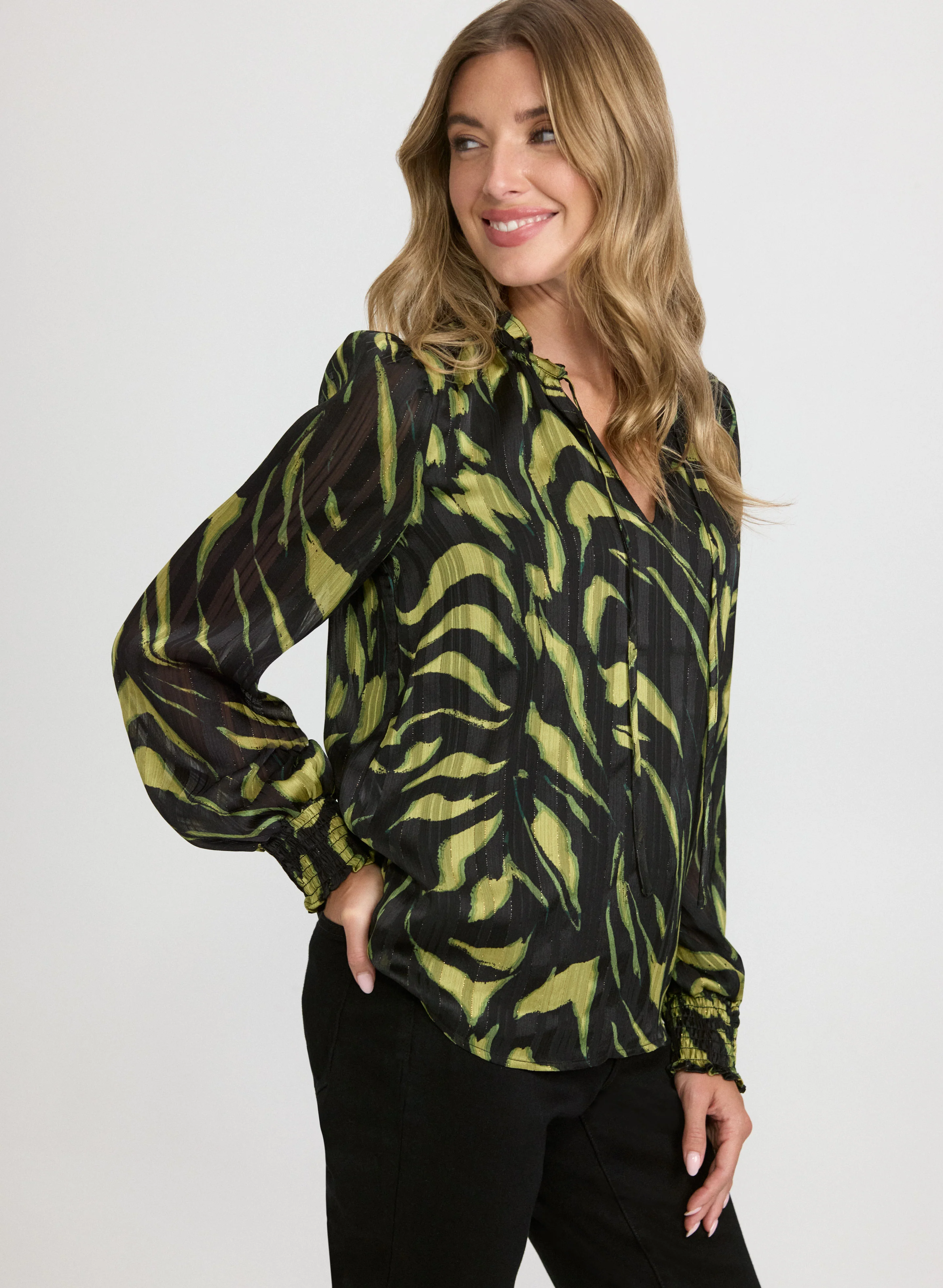 Floral Chiffon Blouse - Image 2