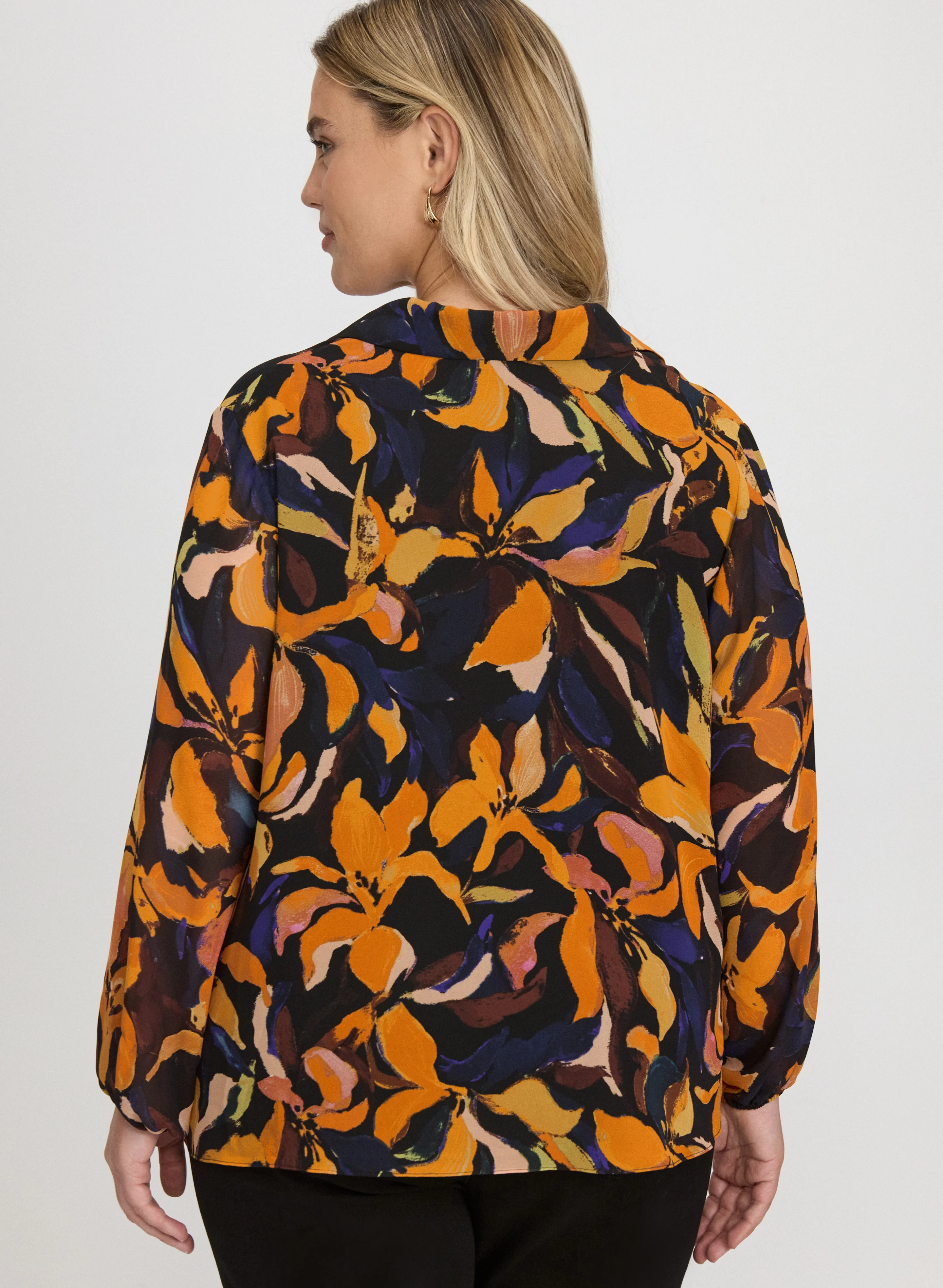 Floral Chiffon Blouse - Image 4