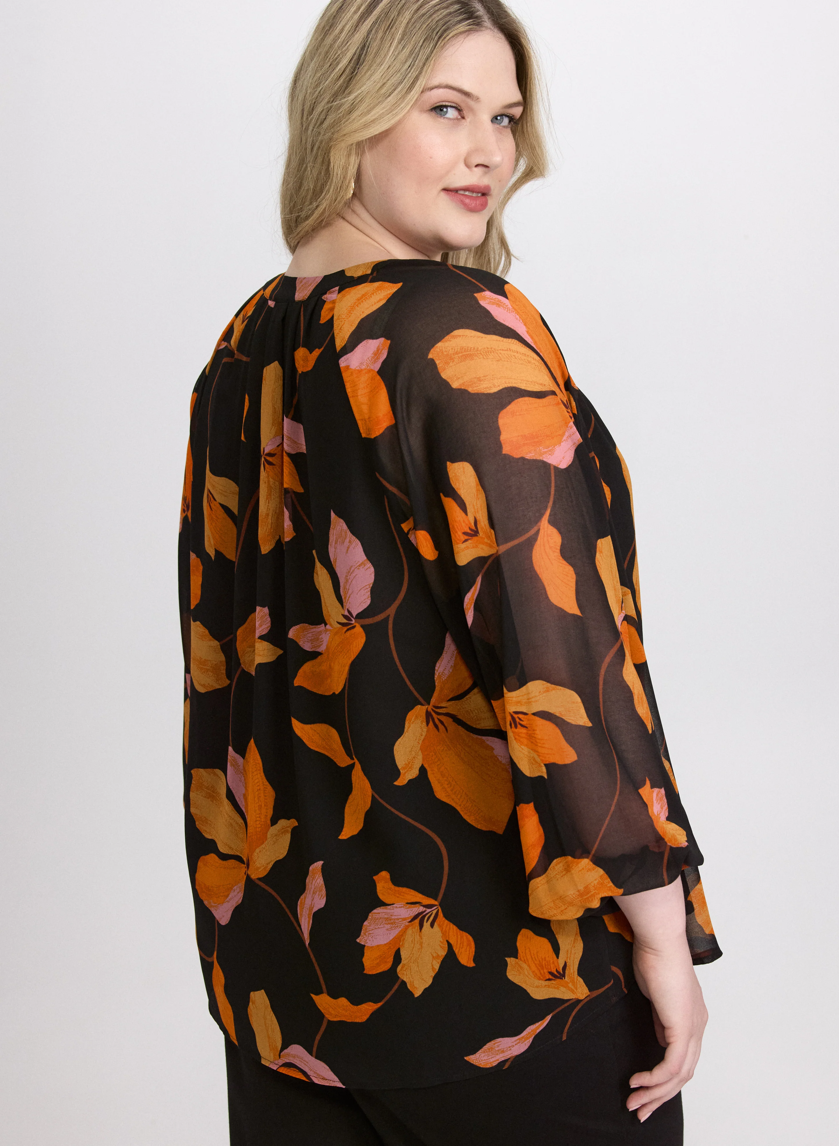 Floral Chiffon Blouse - Image 2