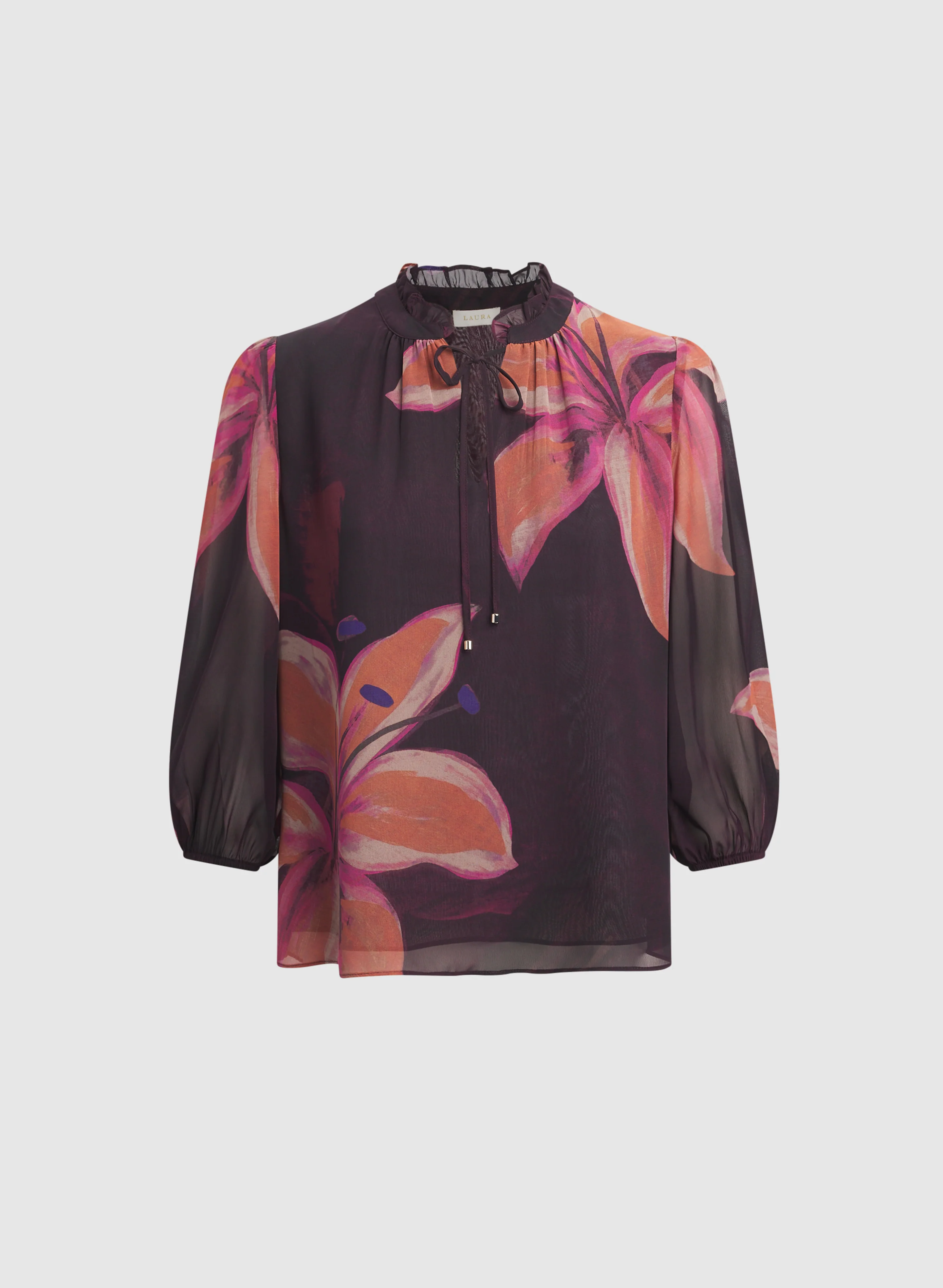 Floral Chiffon Blouse - Image 6