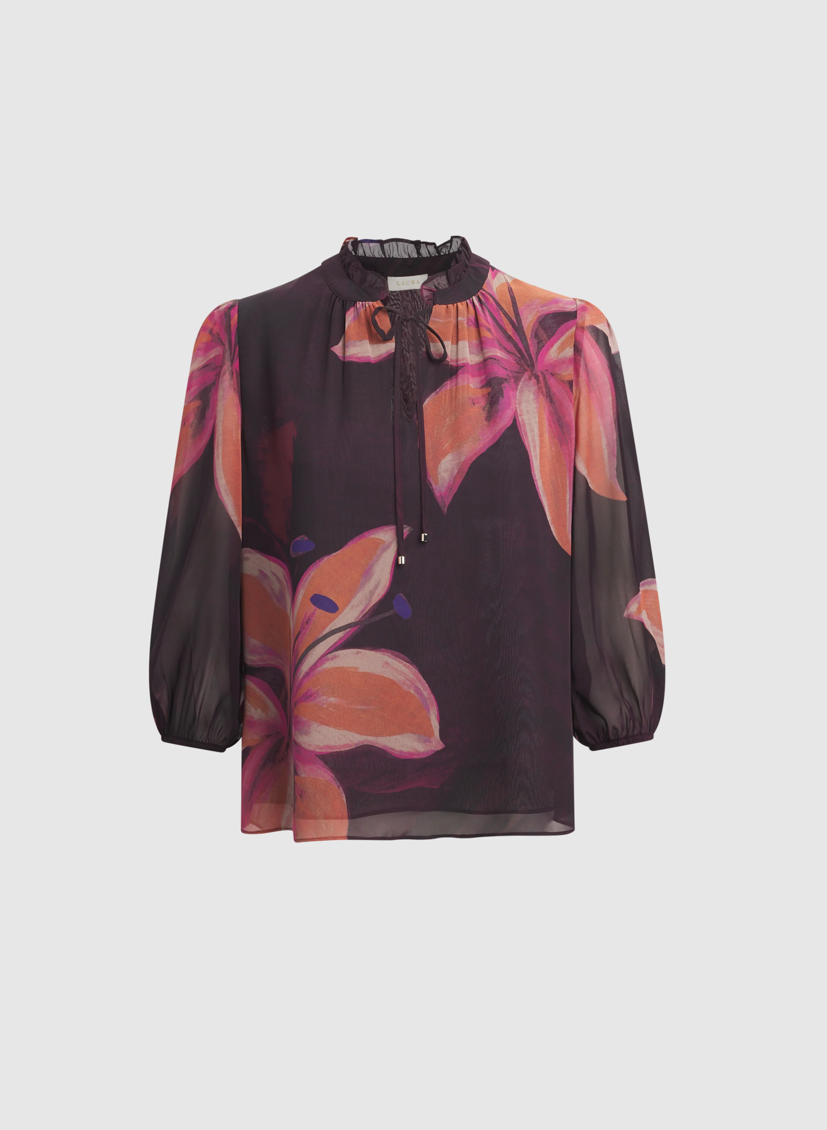 Floral Chiffon Blouse - Image 6