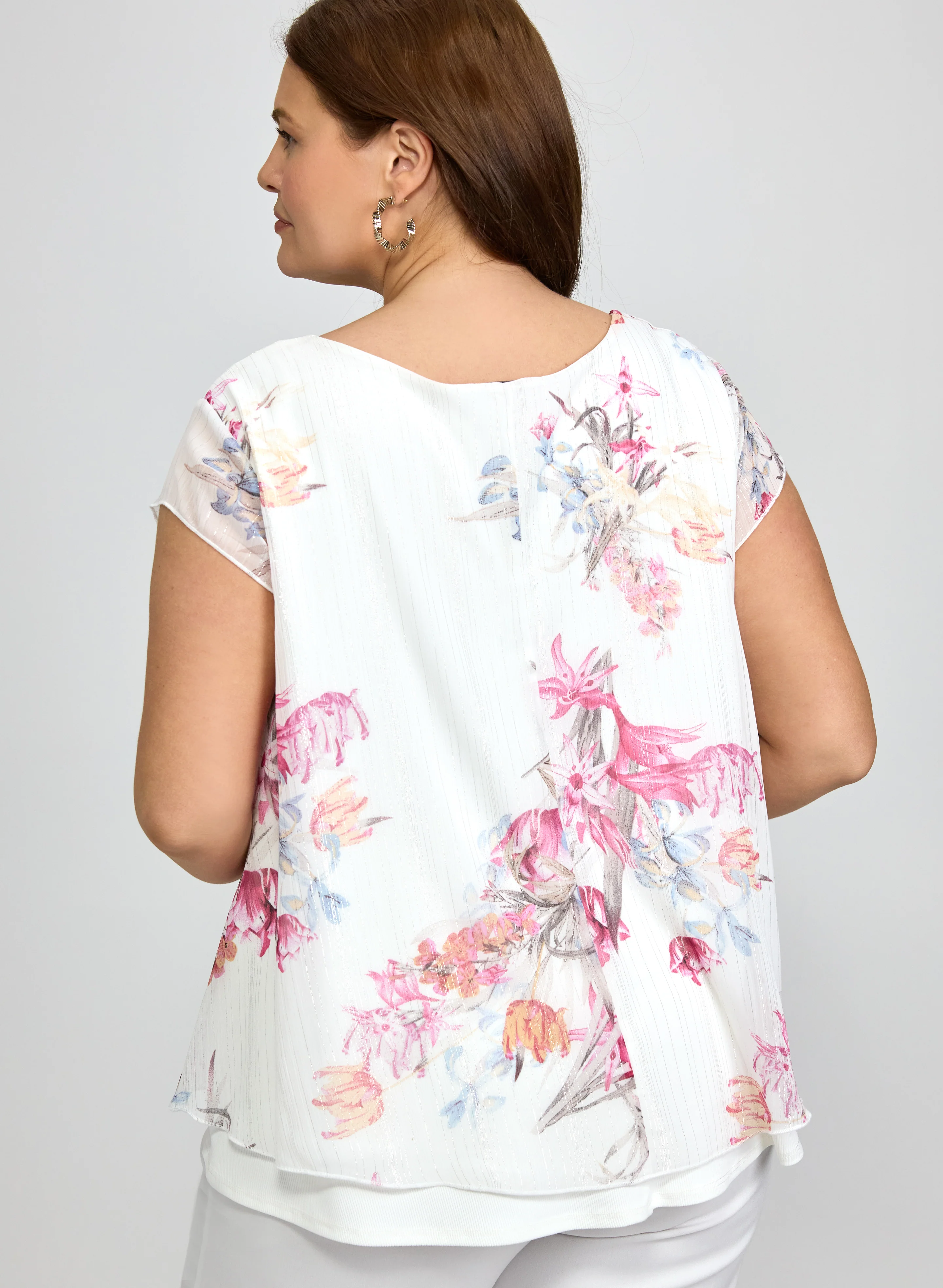 Floral Chiffon Blouse - Image 4