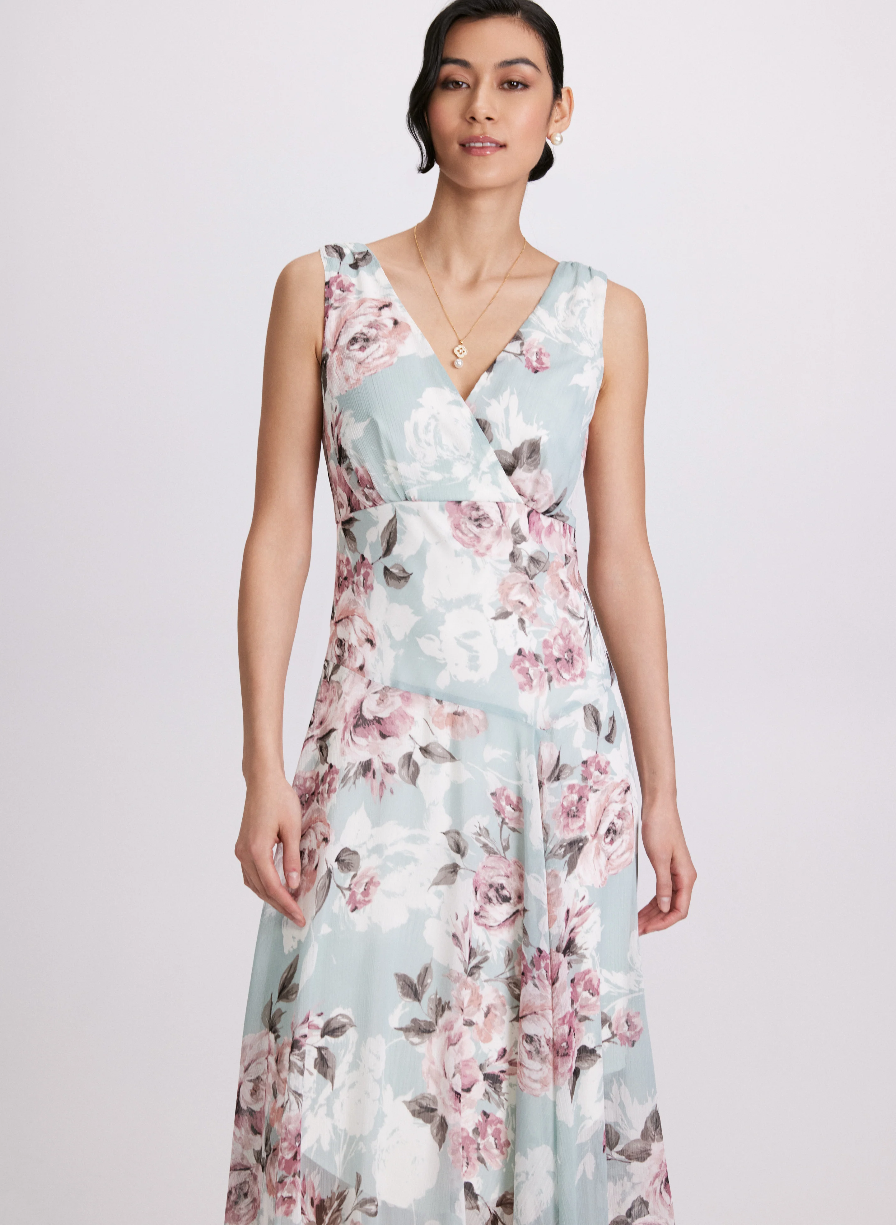 Floral Chiffon Dress - Image 7
