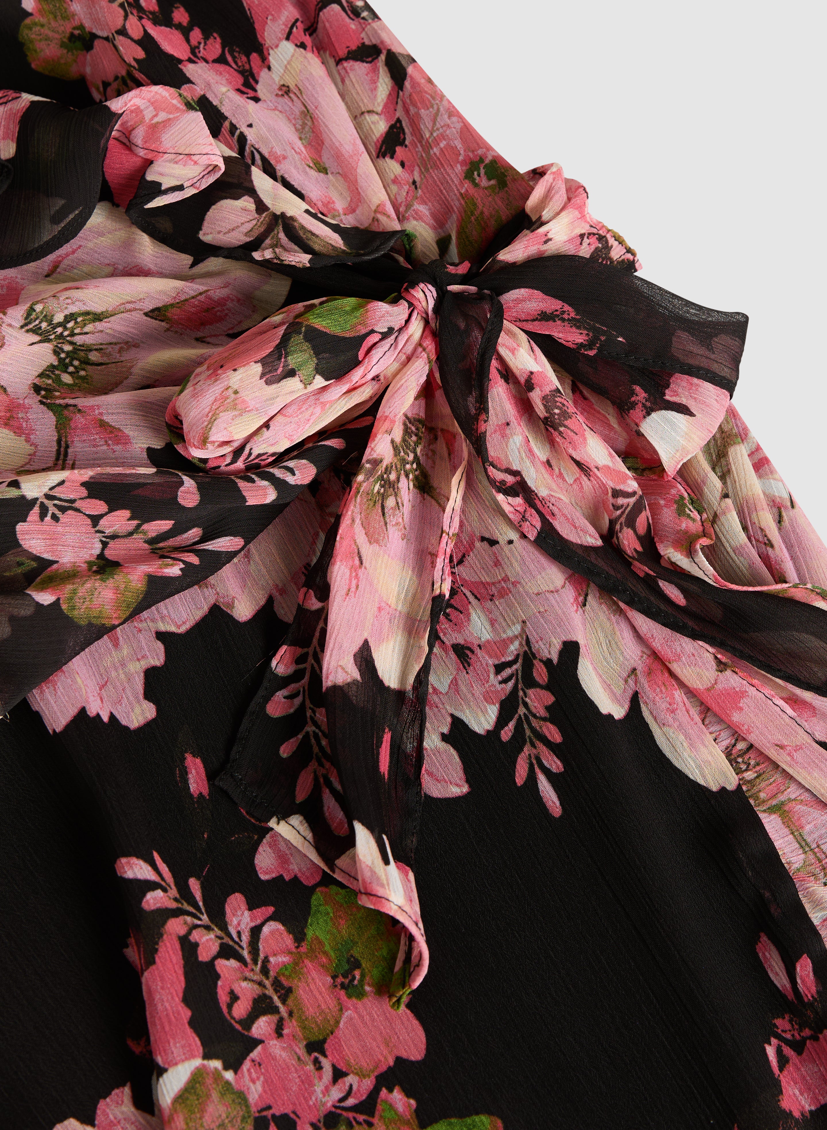 Floral Chiffon Dress - Image 6