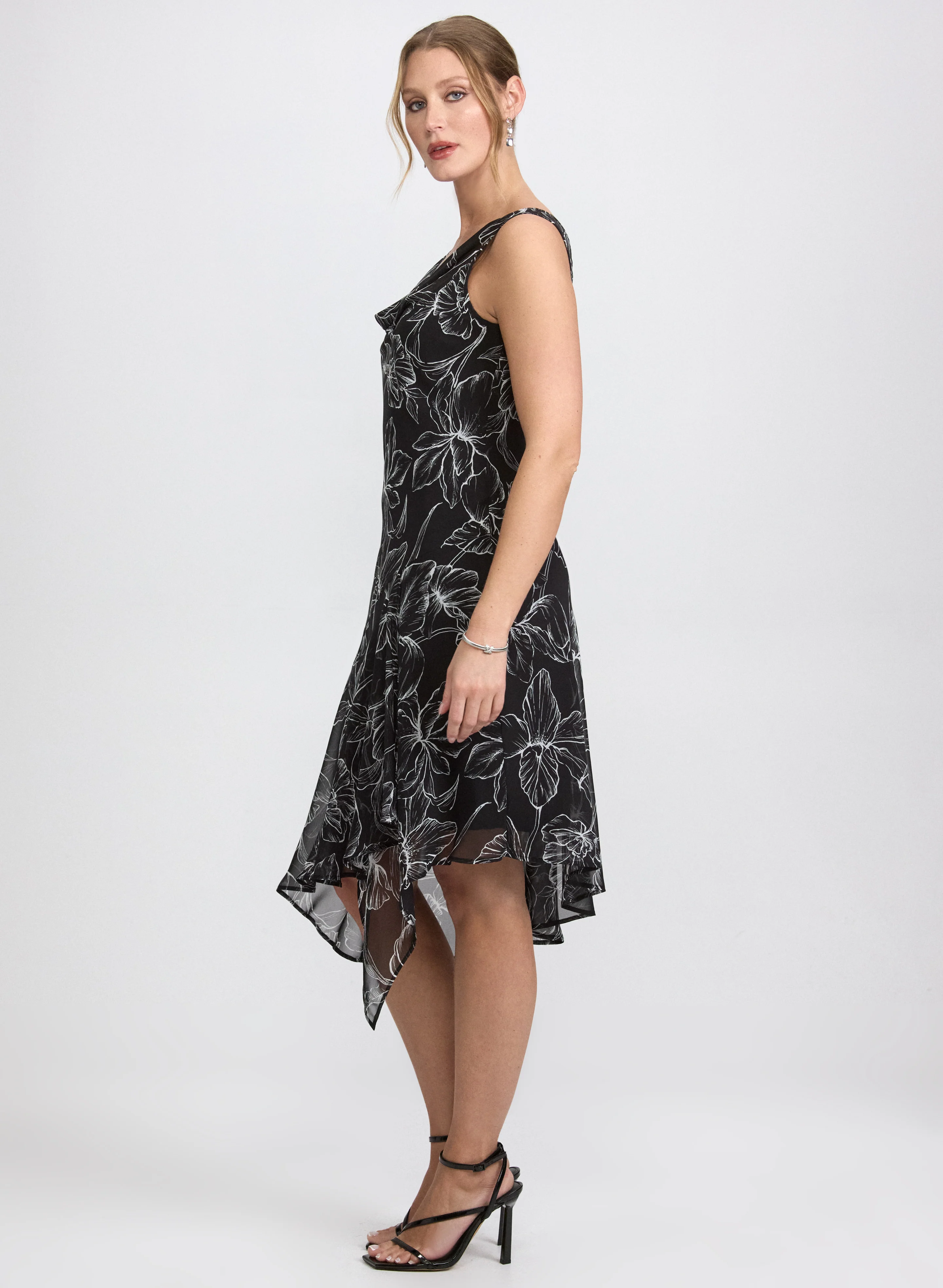 Floral Chiffon Dress - Image 2