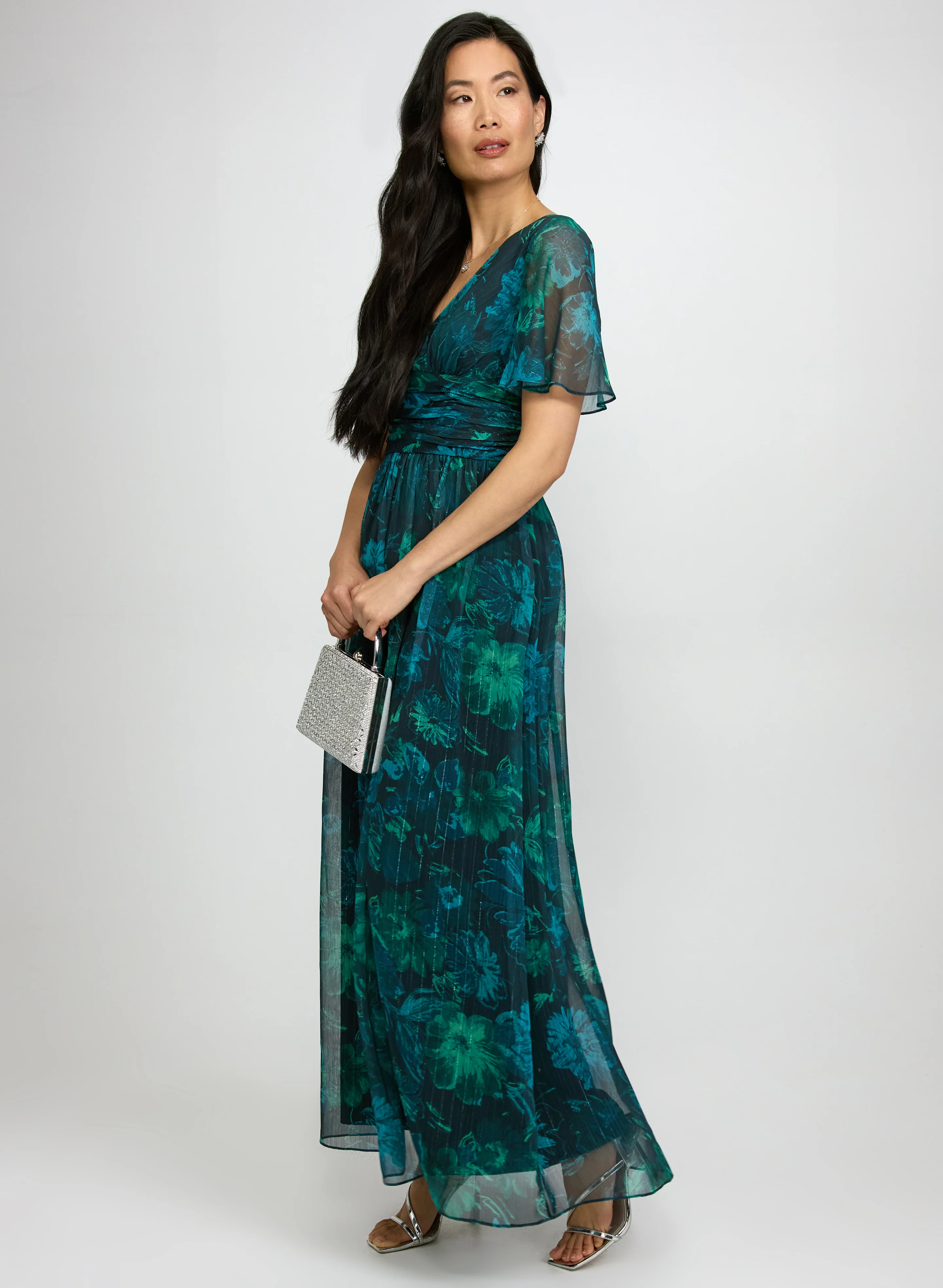 Floral Chiffon Dress - Image 2