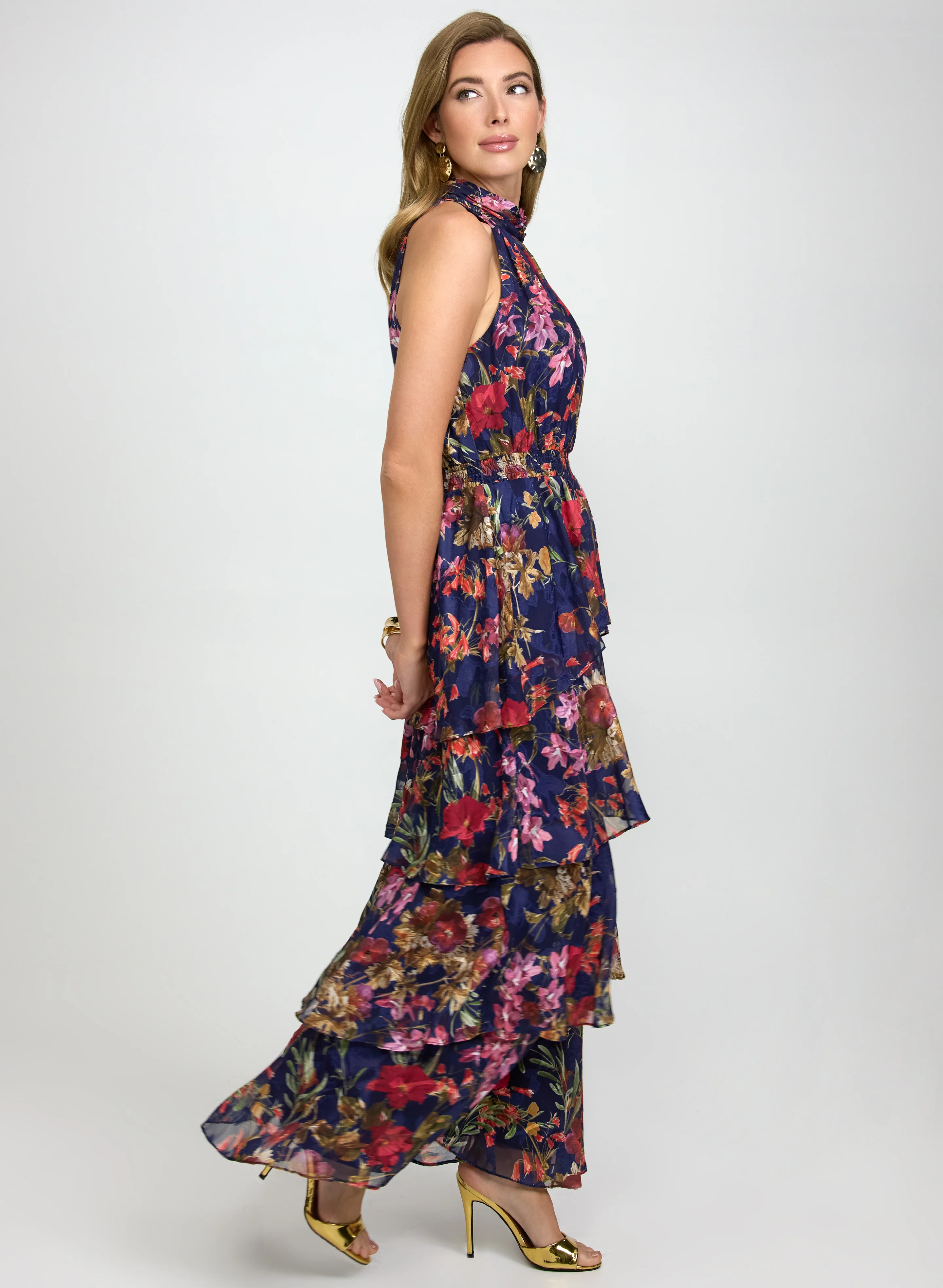 Floral Chiffon Dress - Image 2