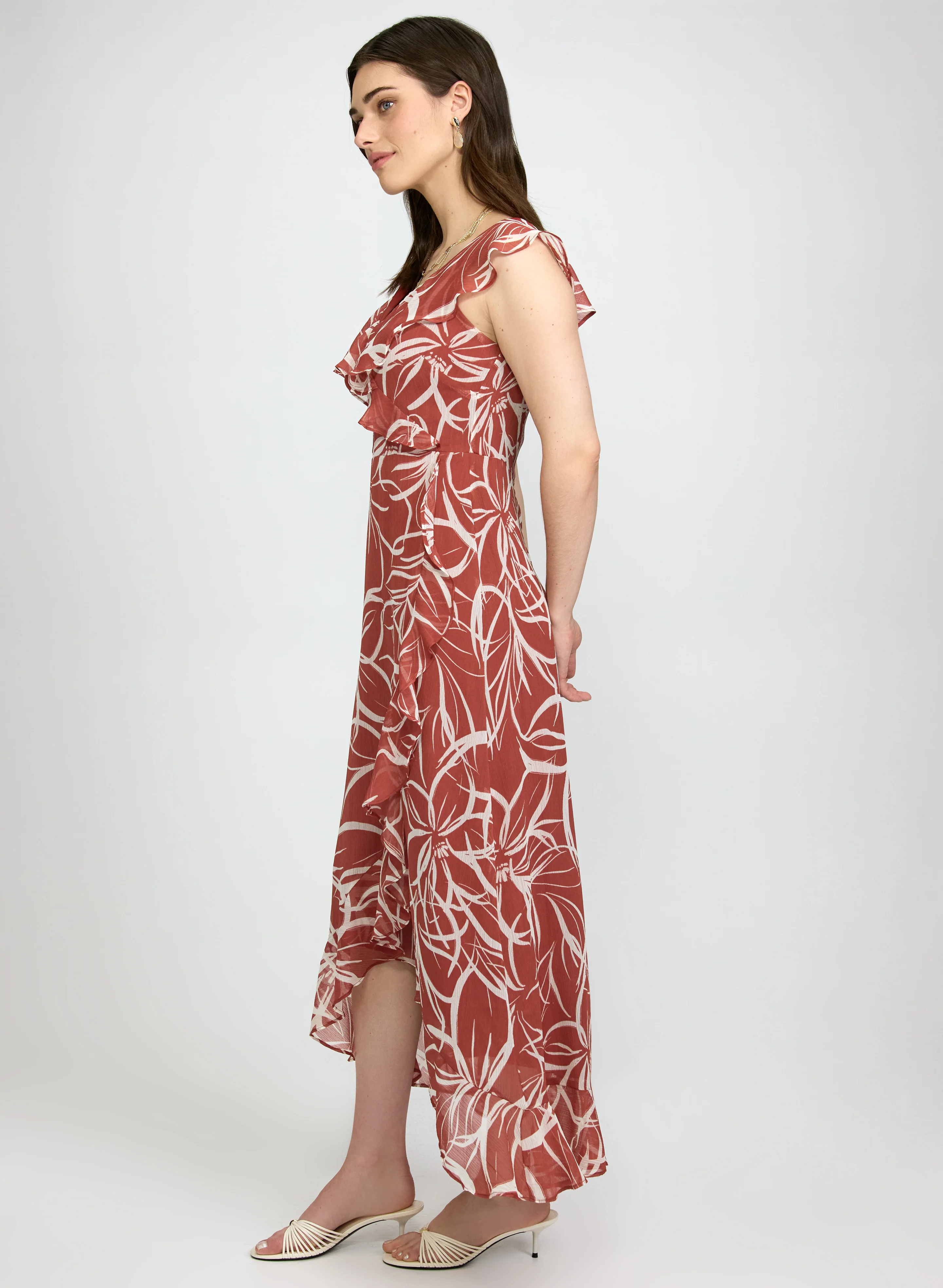 Floral Chiffon Dress - Image 2