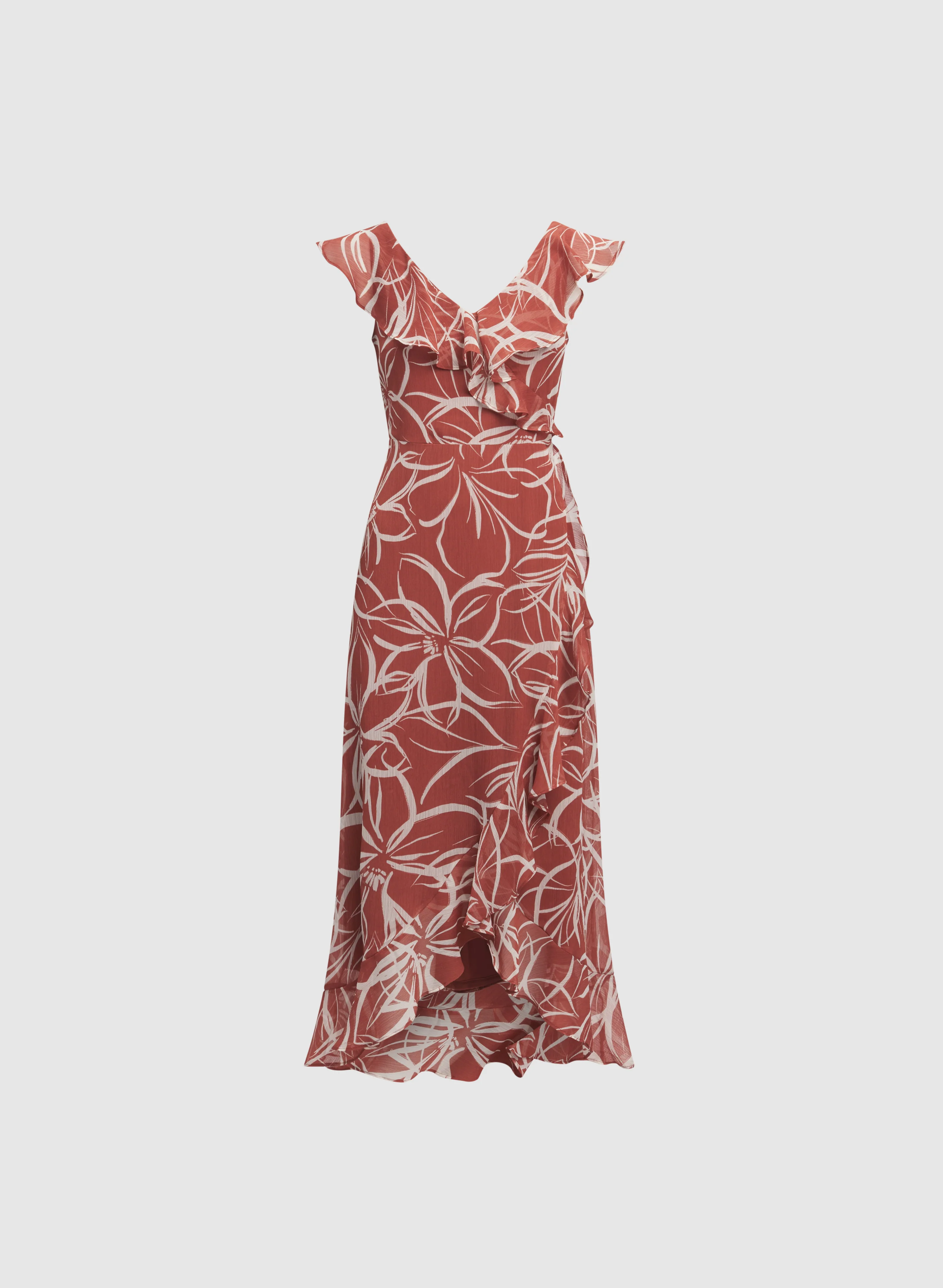 Floral Chiffon Dress - Image 5