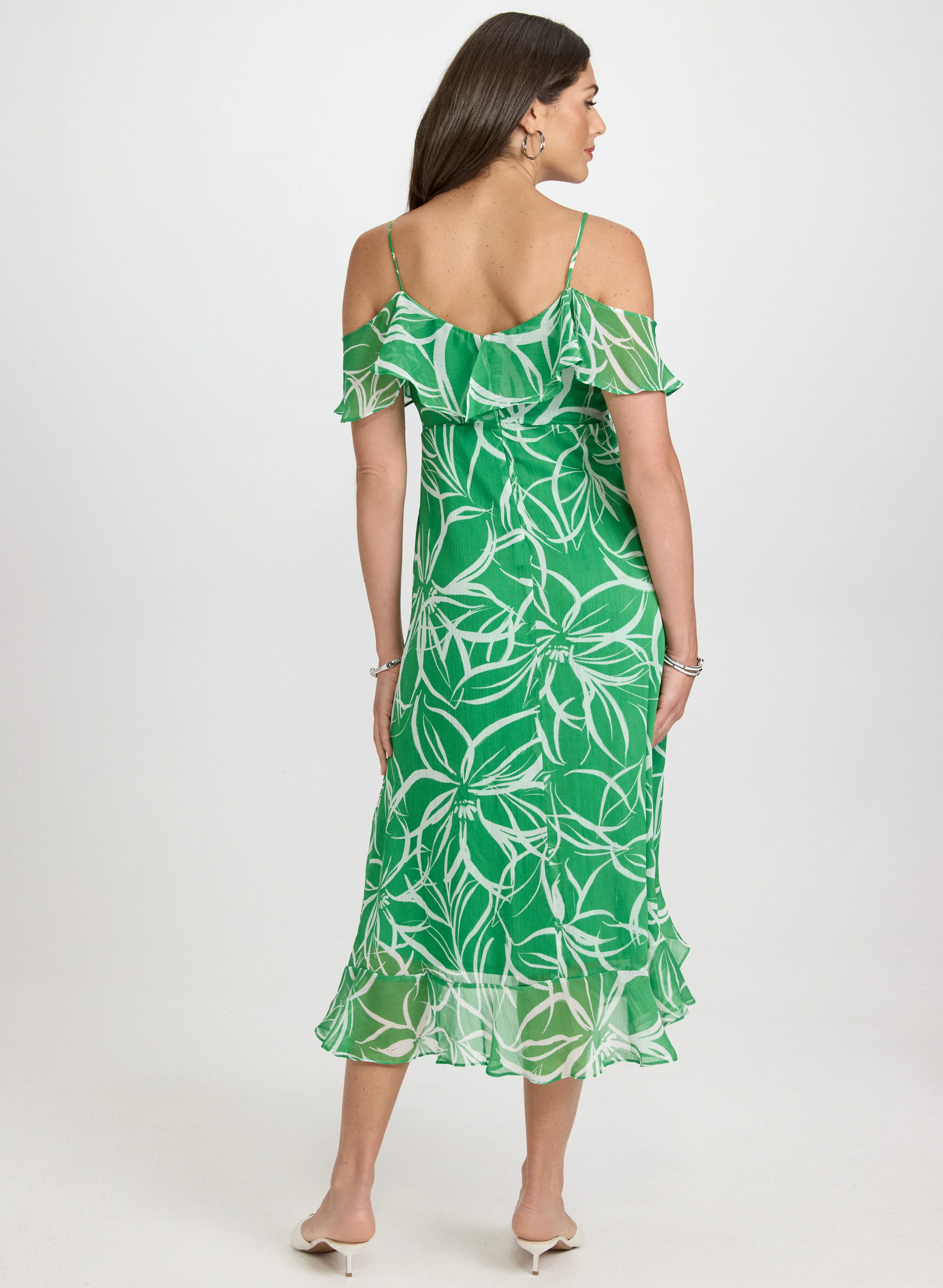 Floral Chiffon Dress - Image 4
