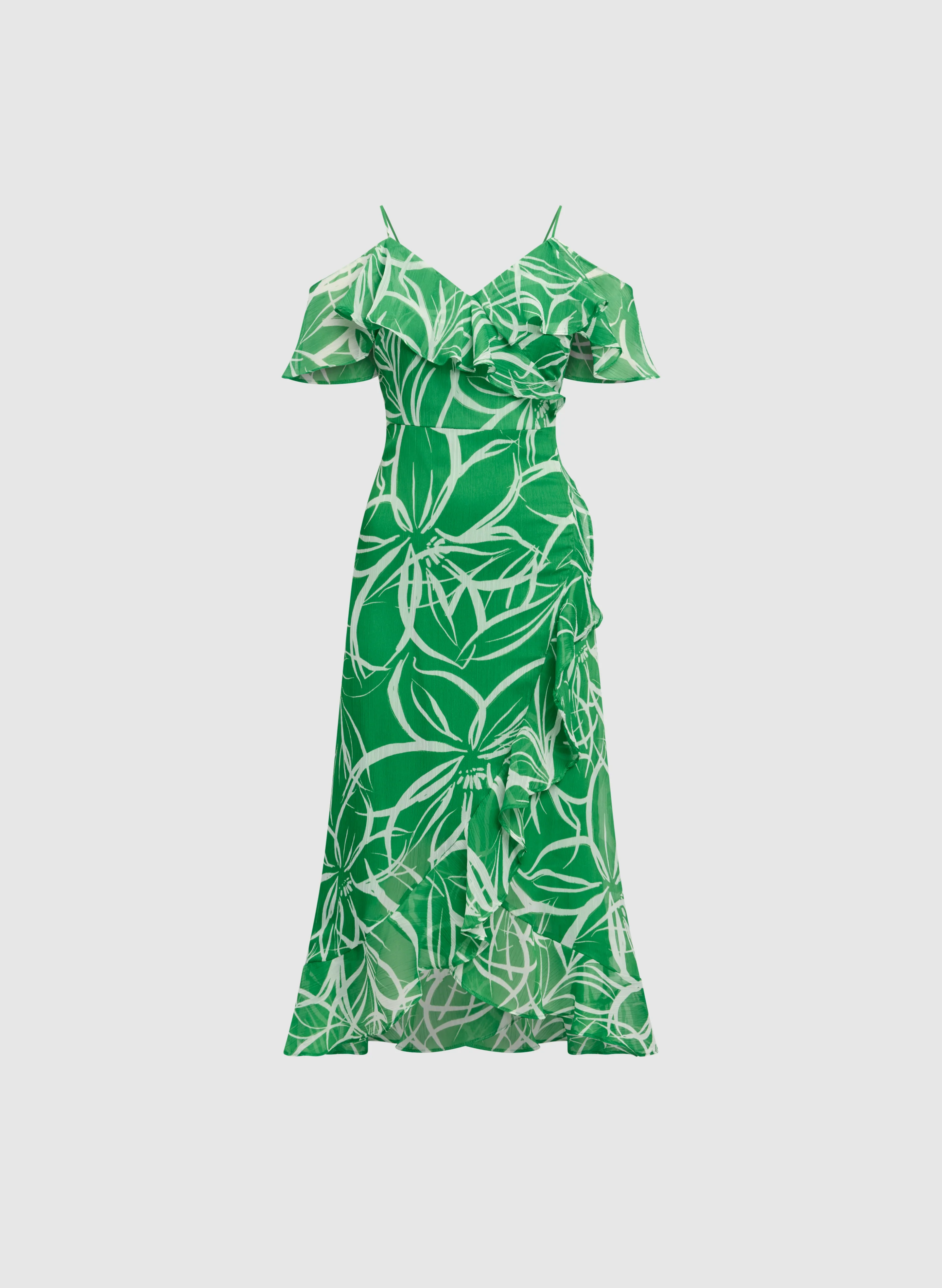 Floral Chiffon Dress - Image 5