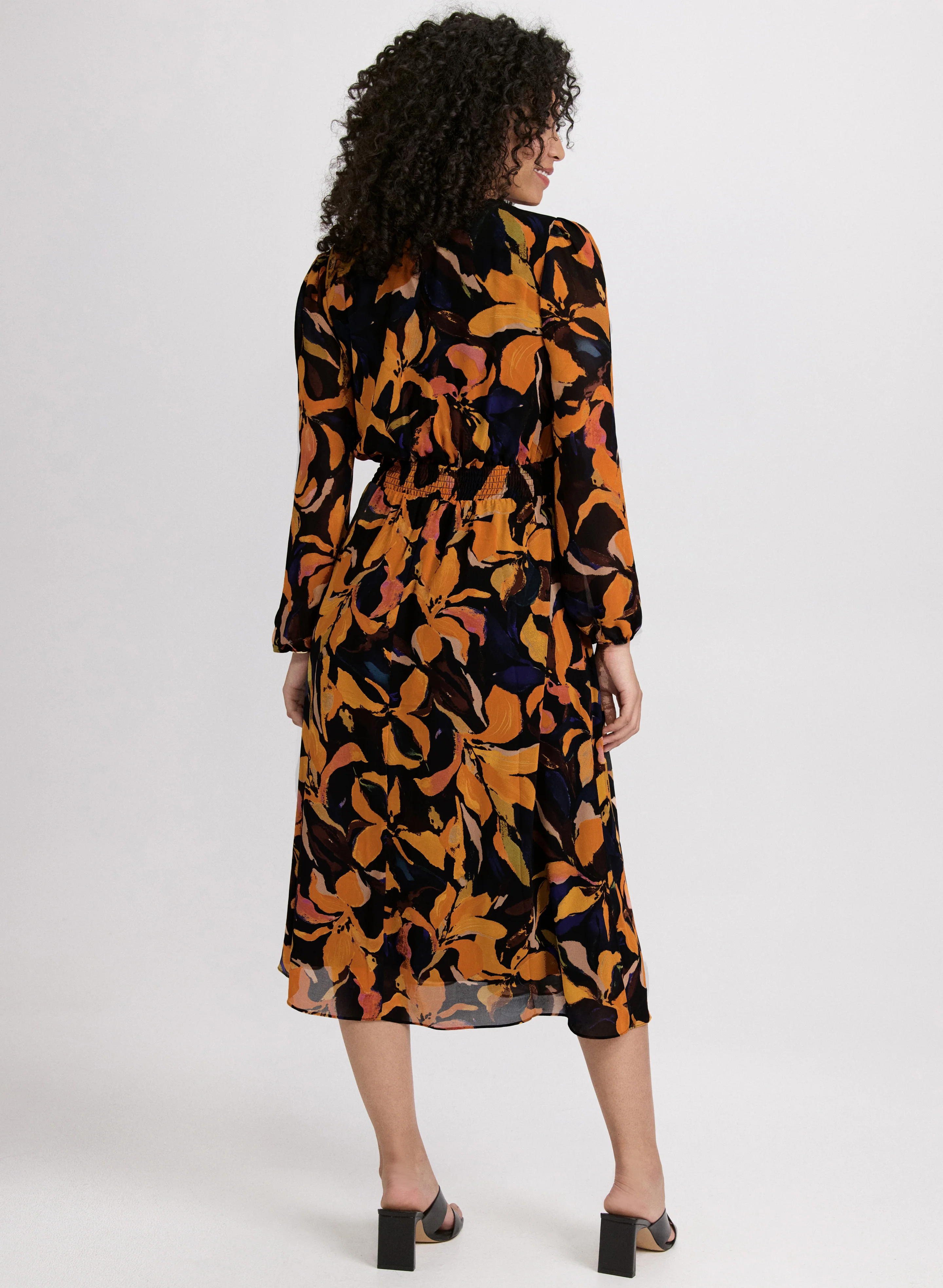Floral Chiffon Dress - Image 3