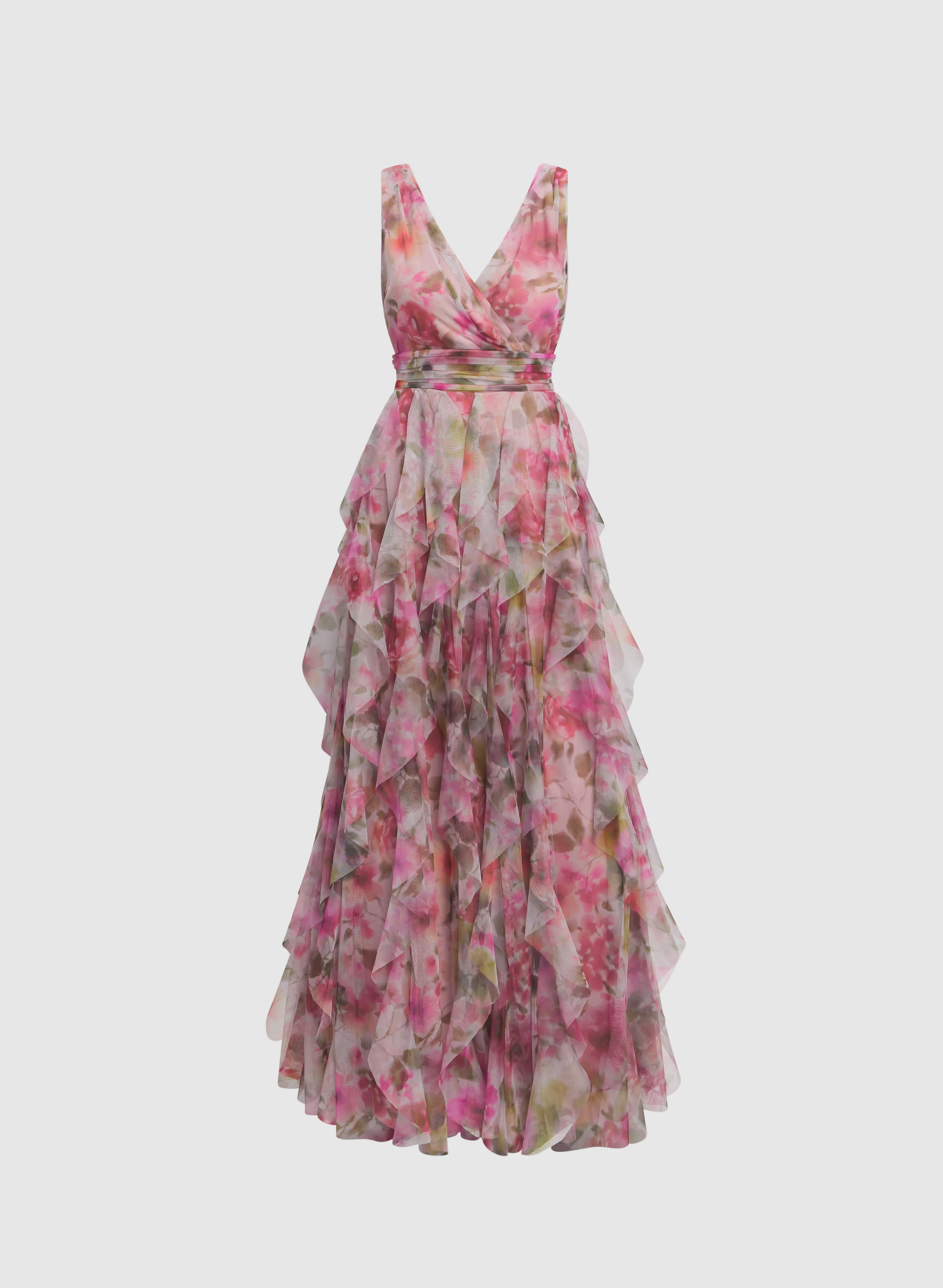 Floral Chiffon Dress - Image 6