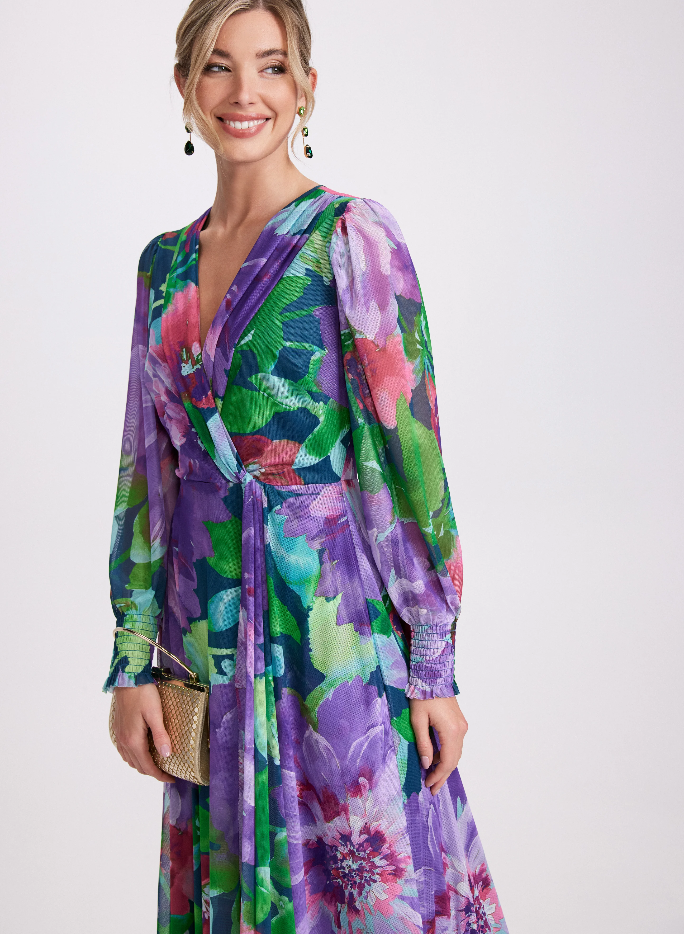 Floral Mesh Dress - Image 4