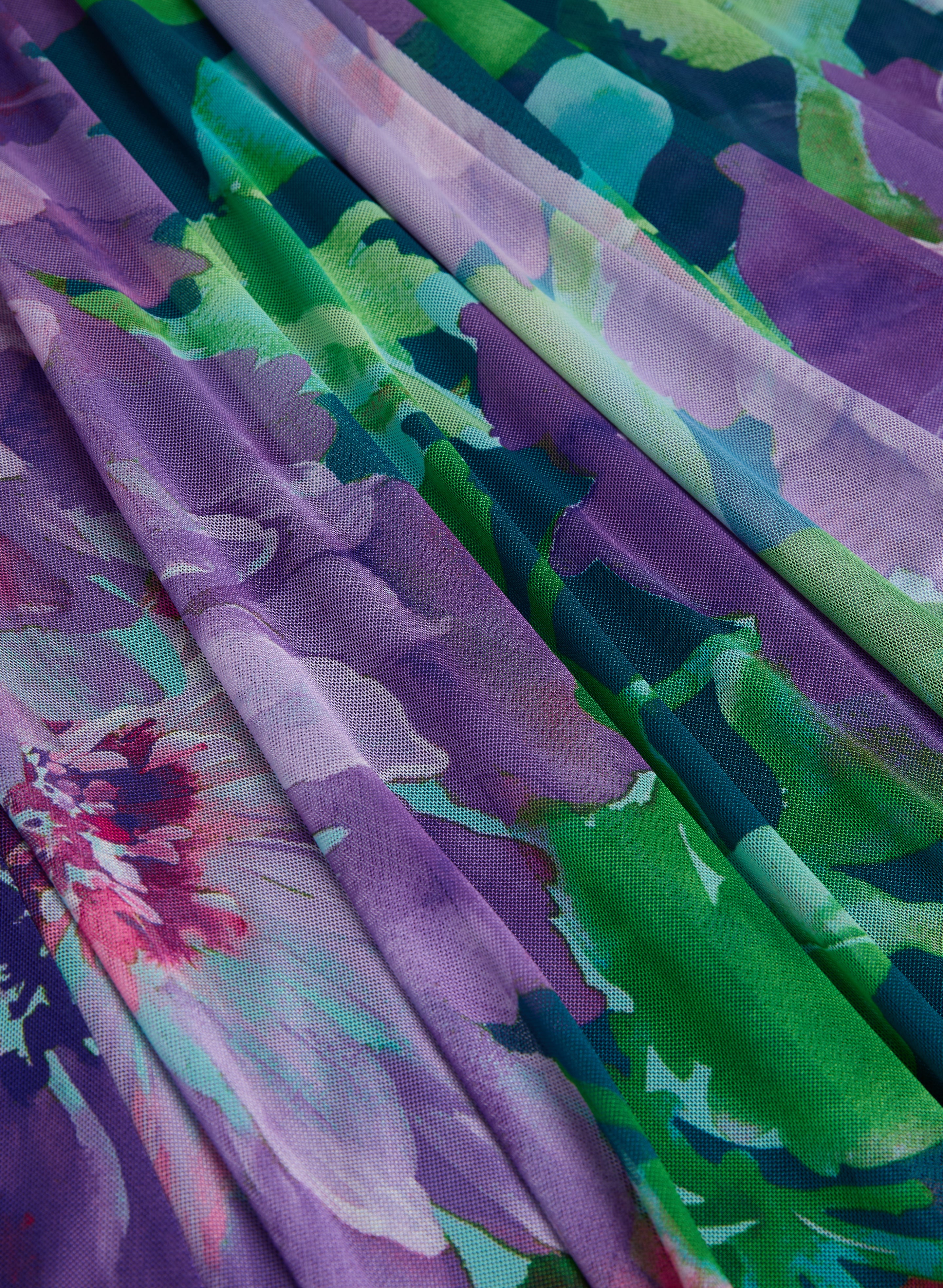 Floral Mesh Dress - Image 7