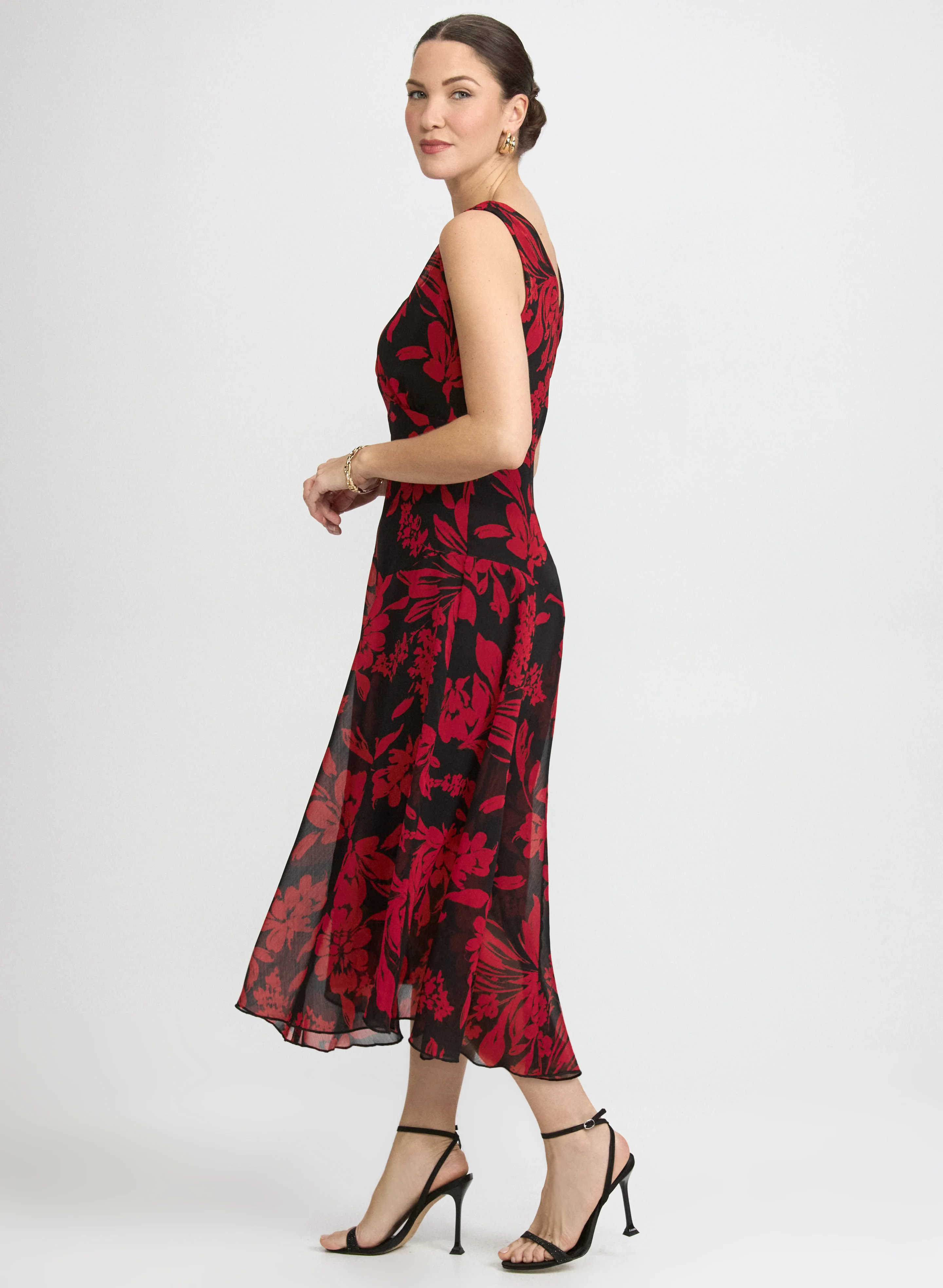 Floral Chiffon Dress - Image 2