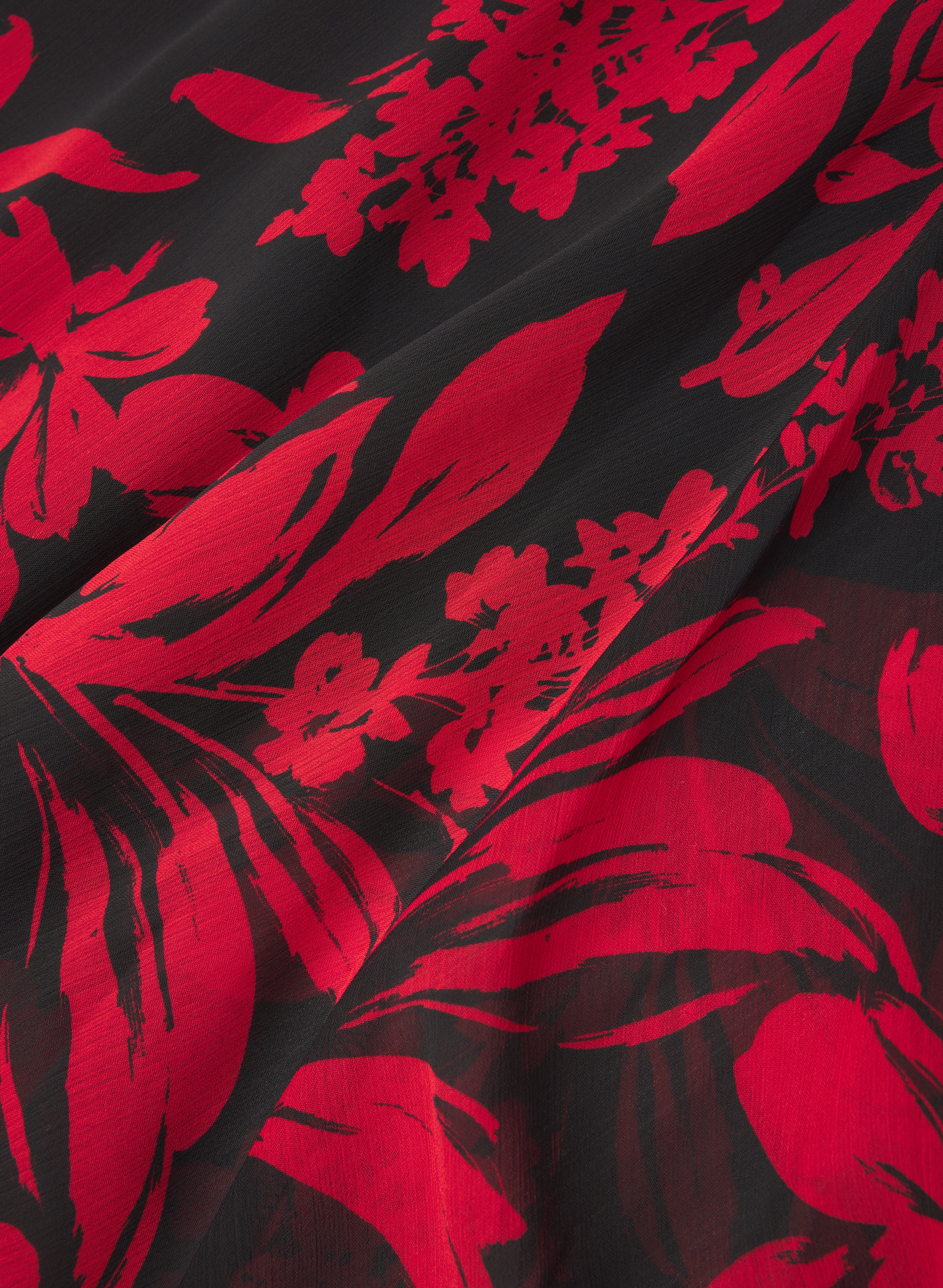 Floral Chiffon Dress - Image 6