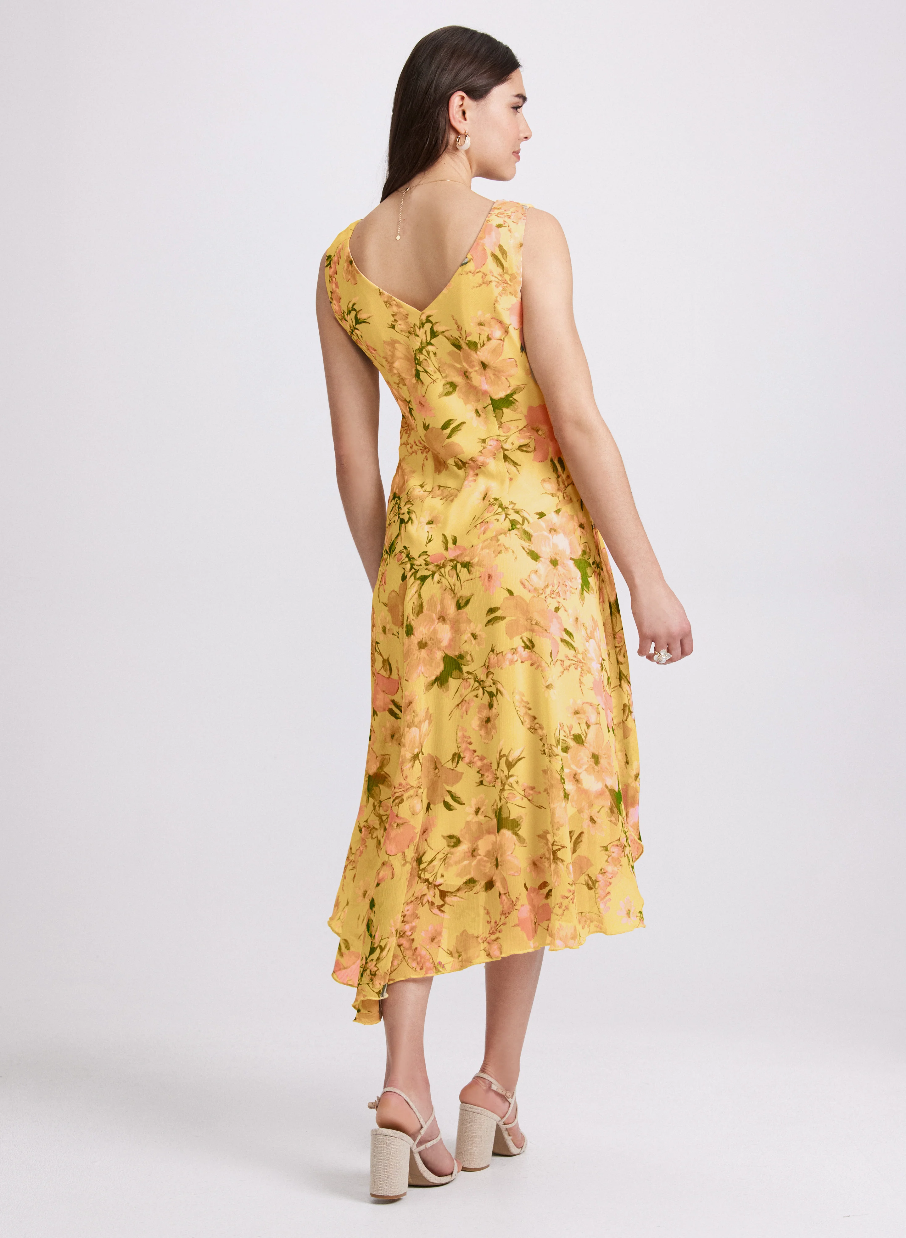 Floral Chiffon Dress - Image 3