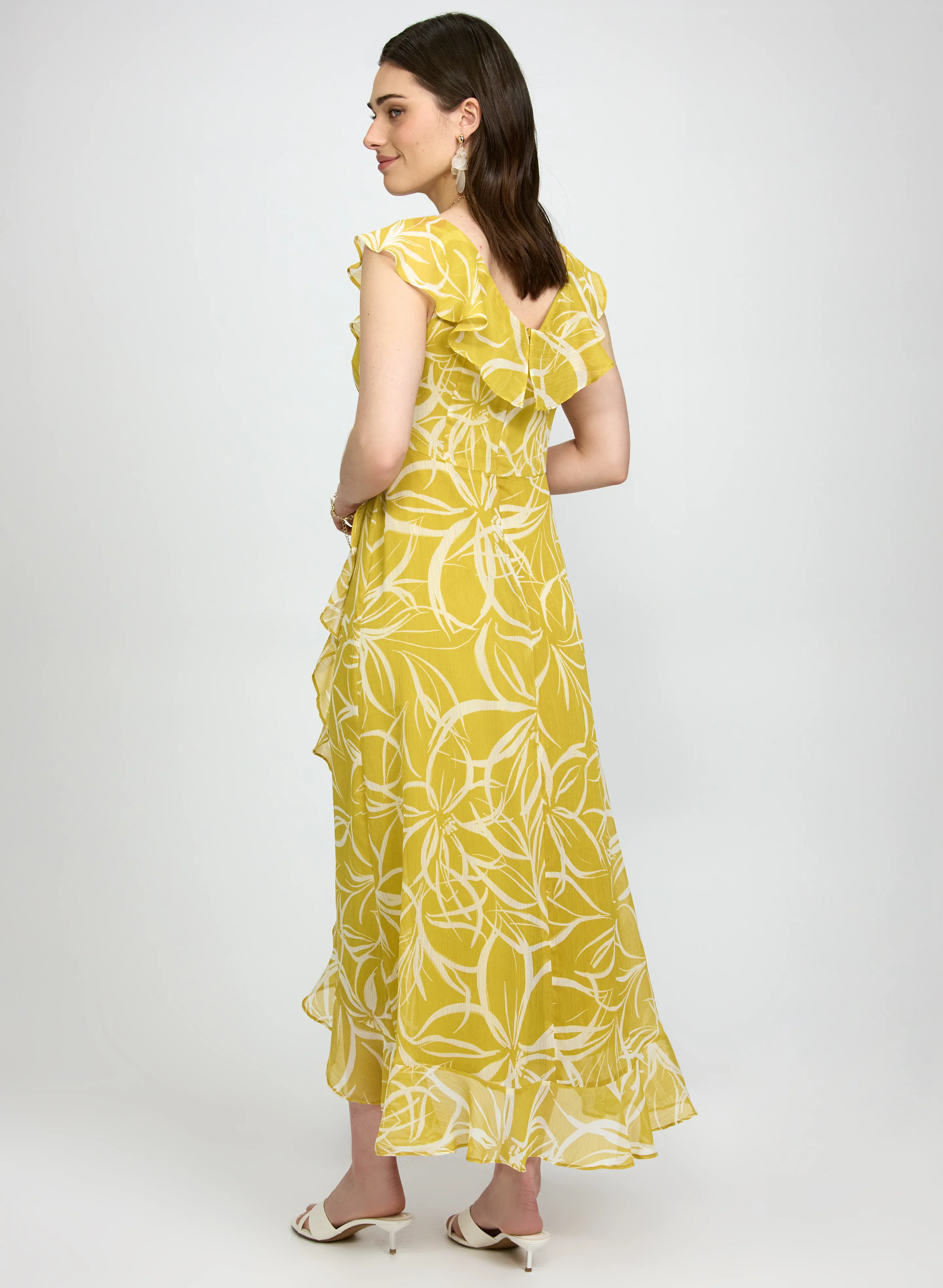Floral Chiffon Dress - Image 4