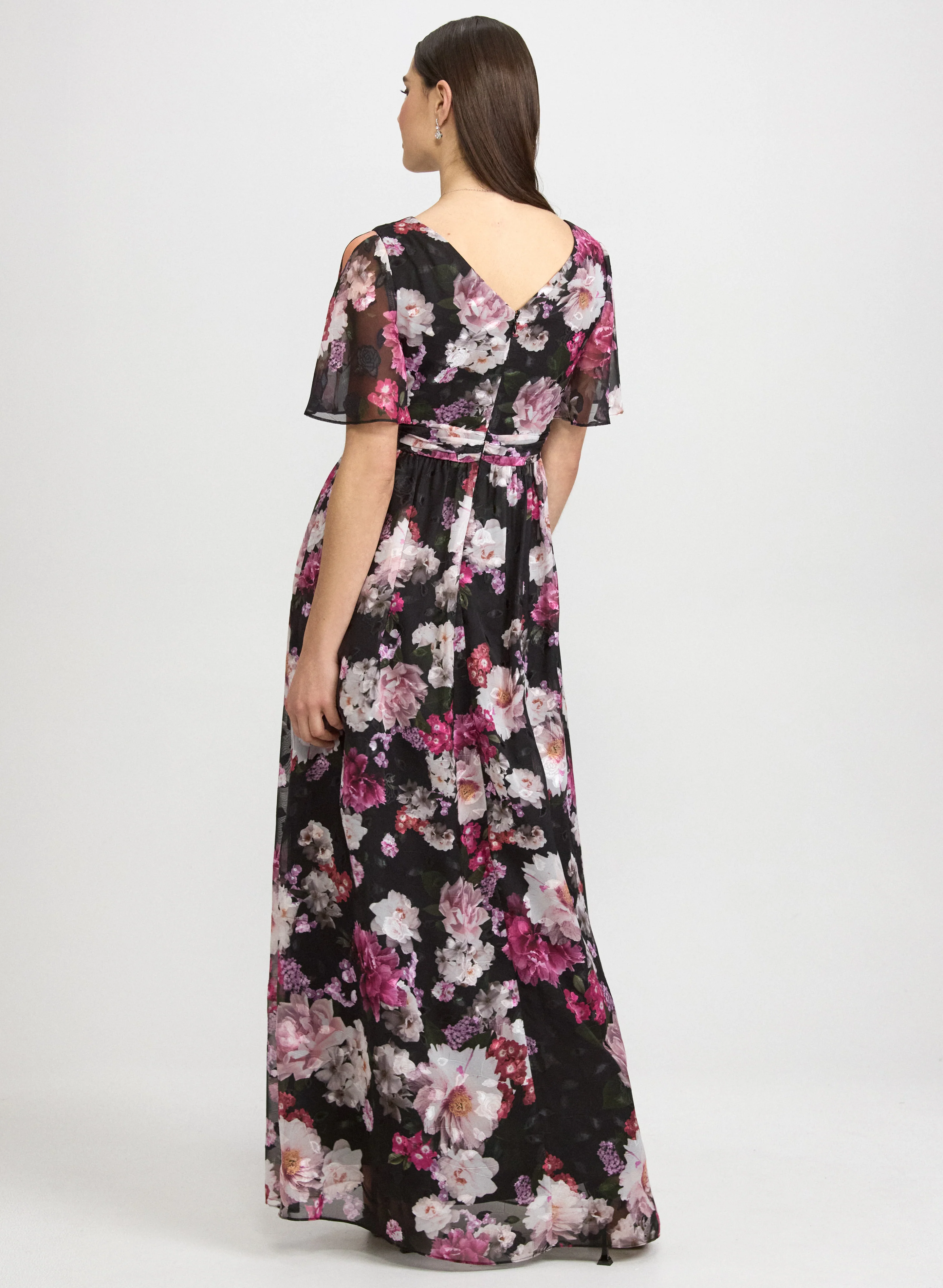 Floral Chiffon Maxi Dress - Image 4