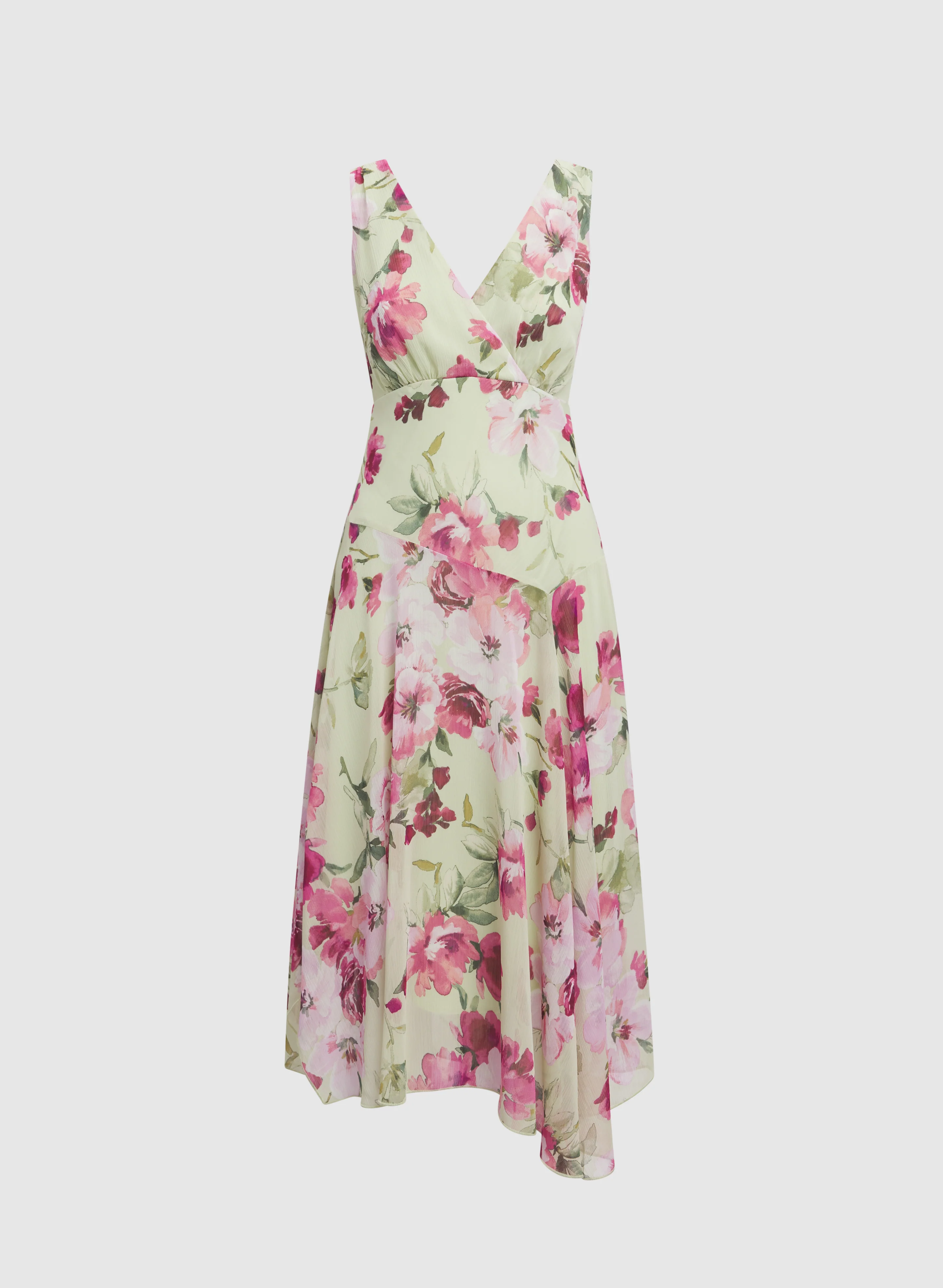 Floral Chiffon Midi Dress - Image 6