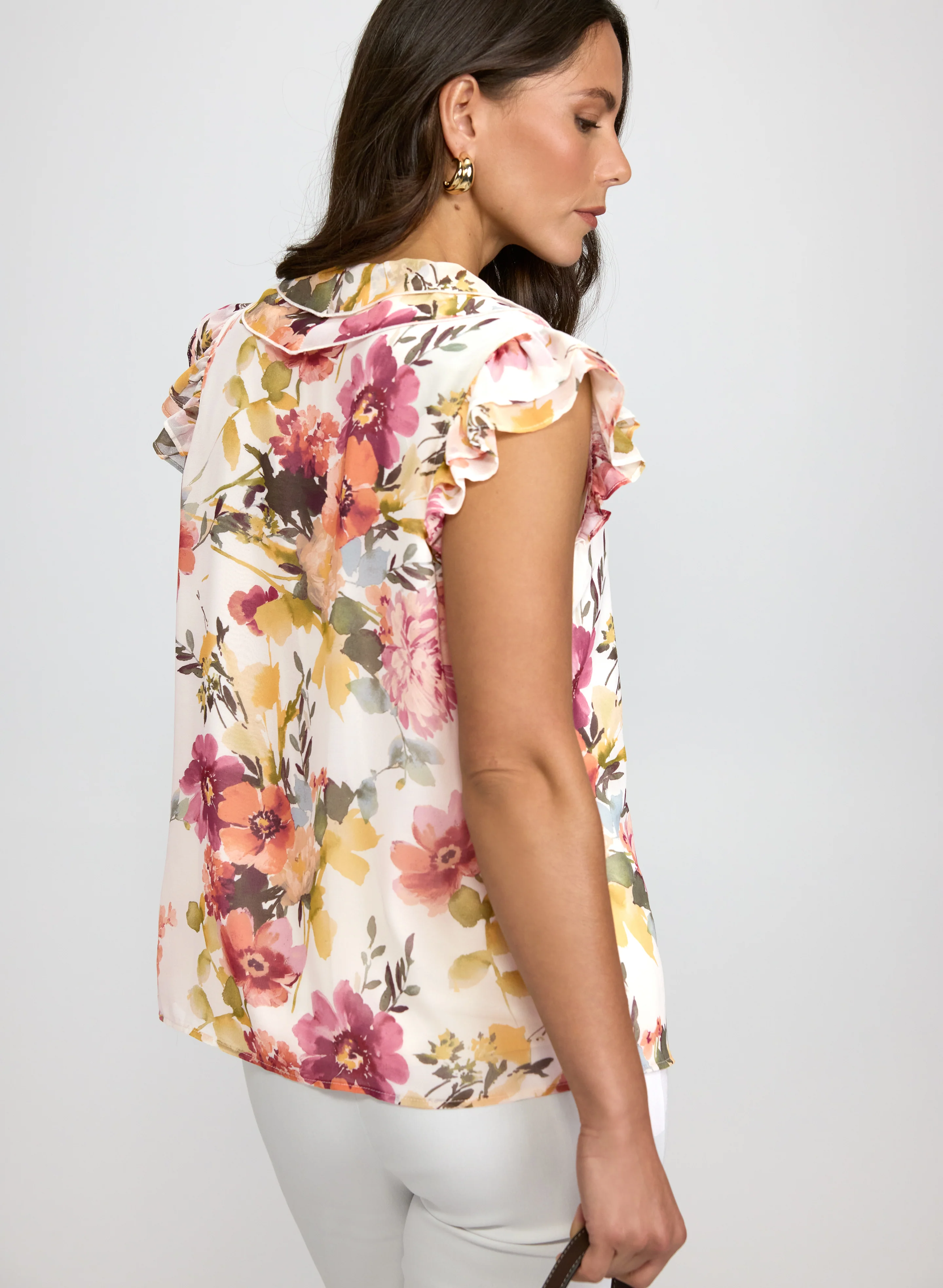 Floral Chiffon Top - Image 4