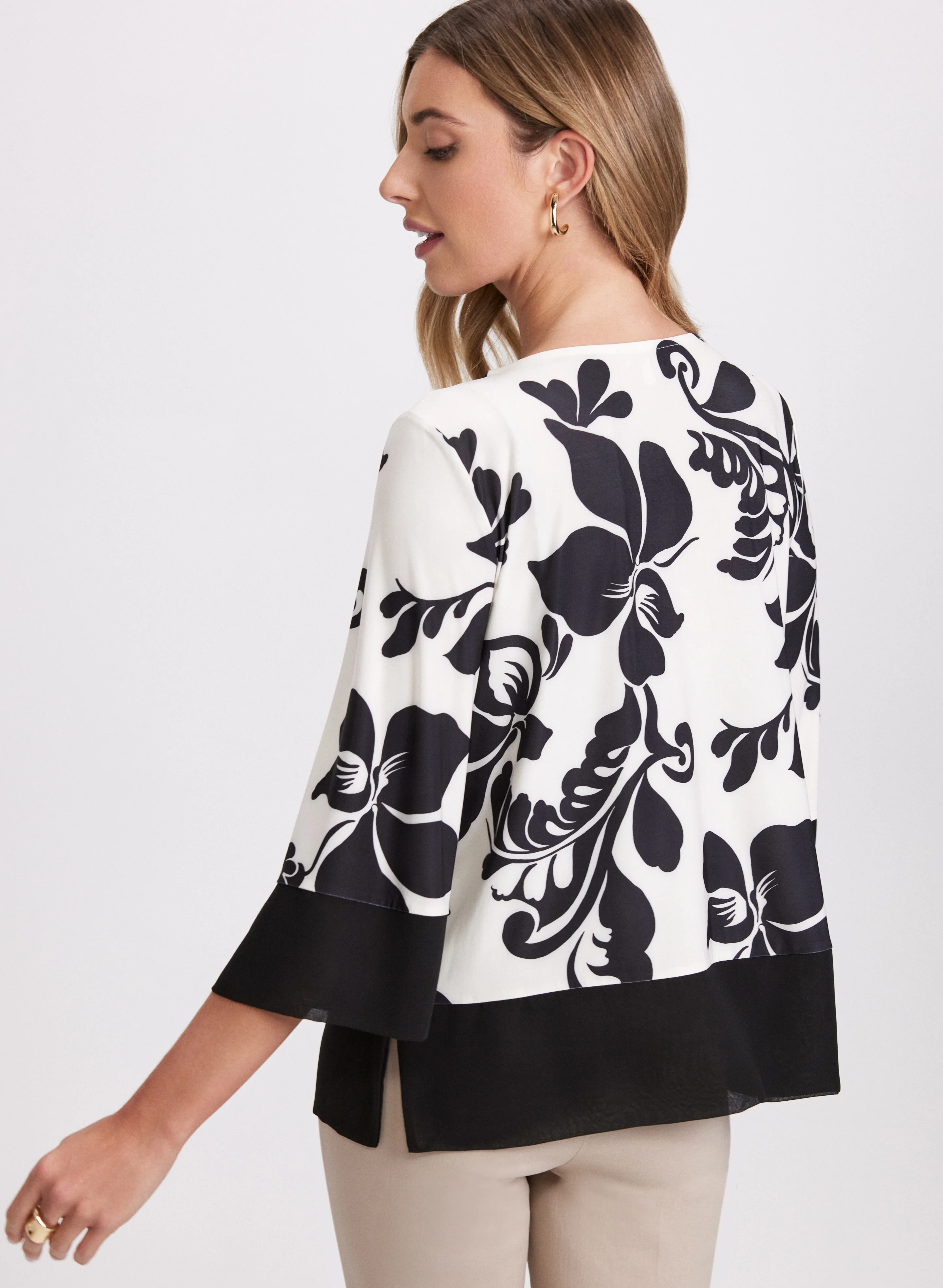 Floral Colour Block Top - Image 4
