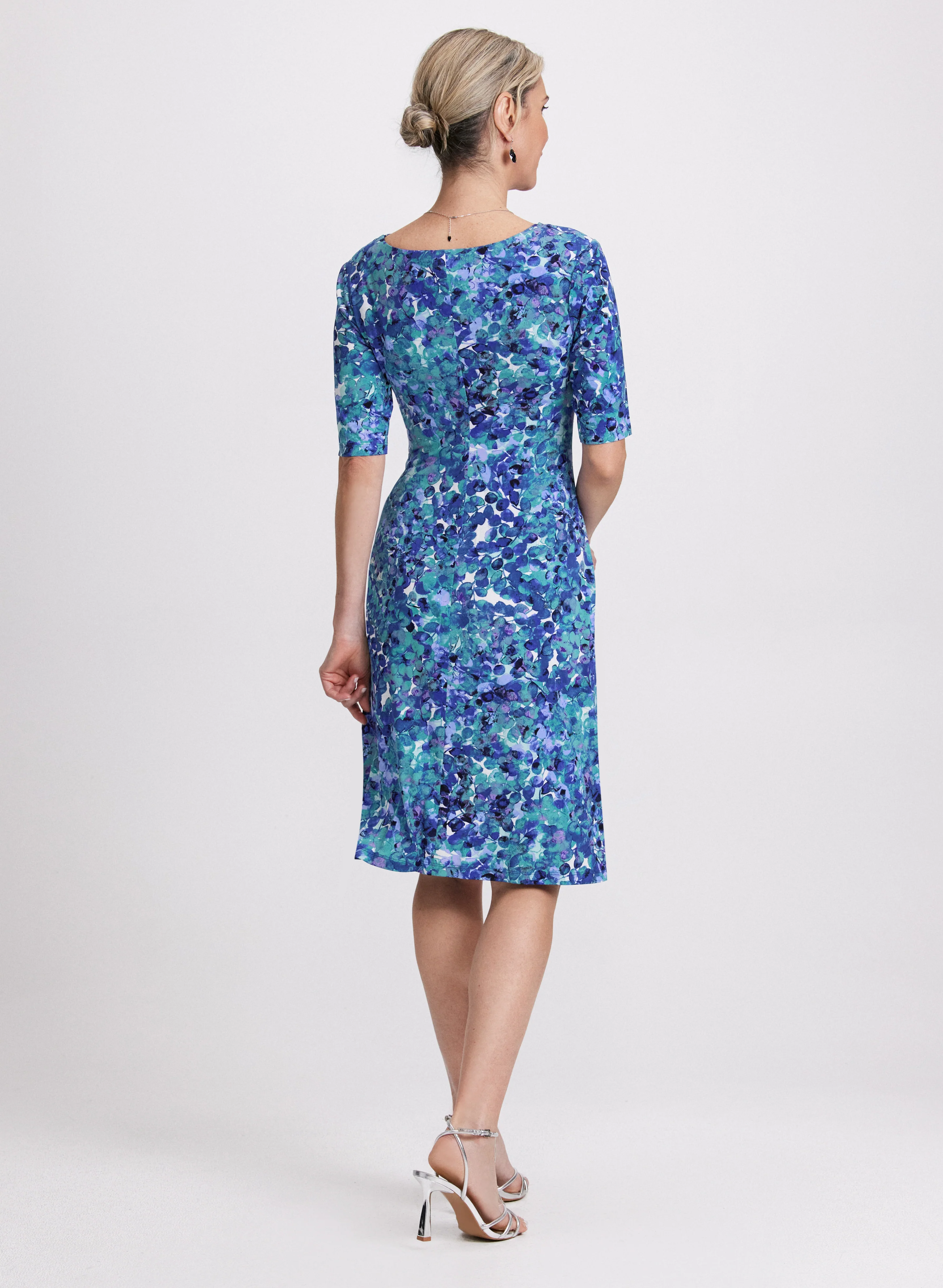 Floral Cowl Neck Dress - Image 4