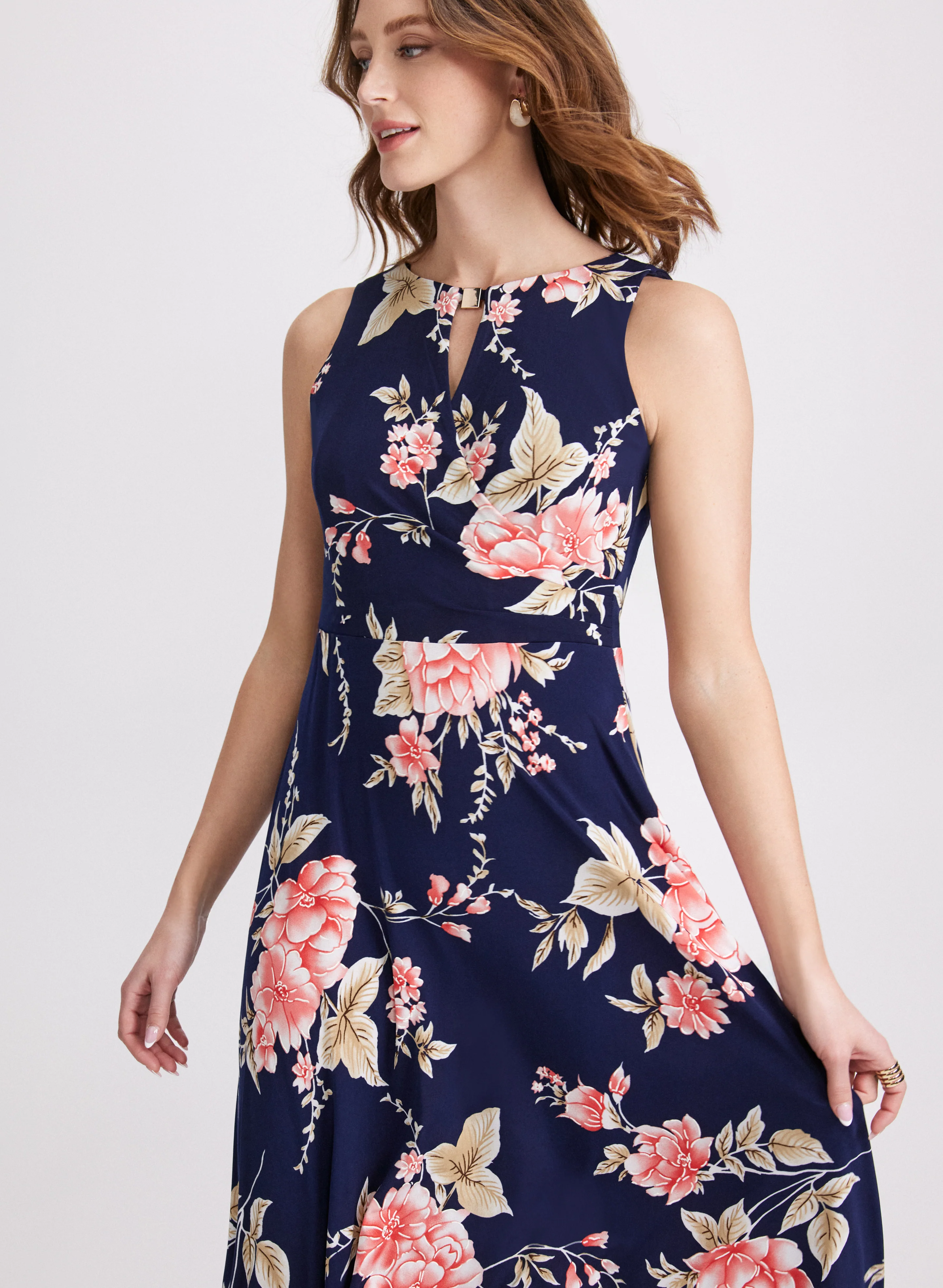 Floral Cut-Out Dress - Image 4