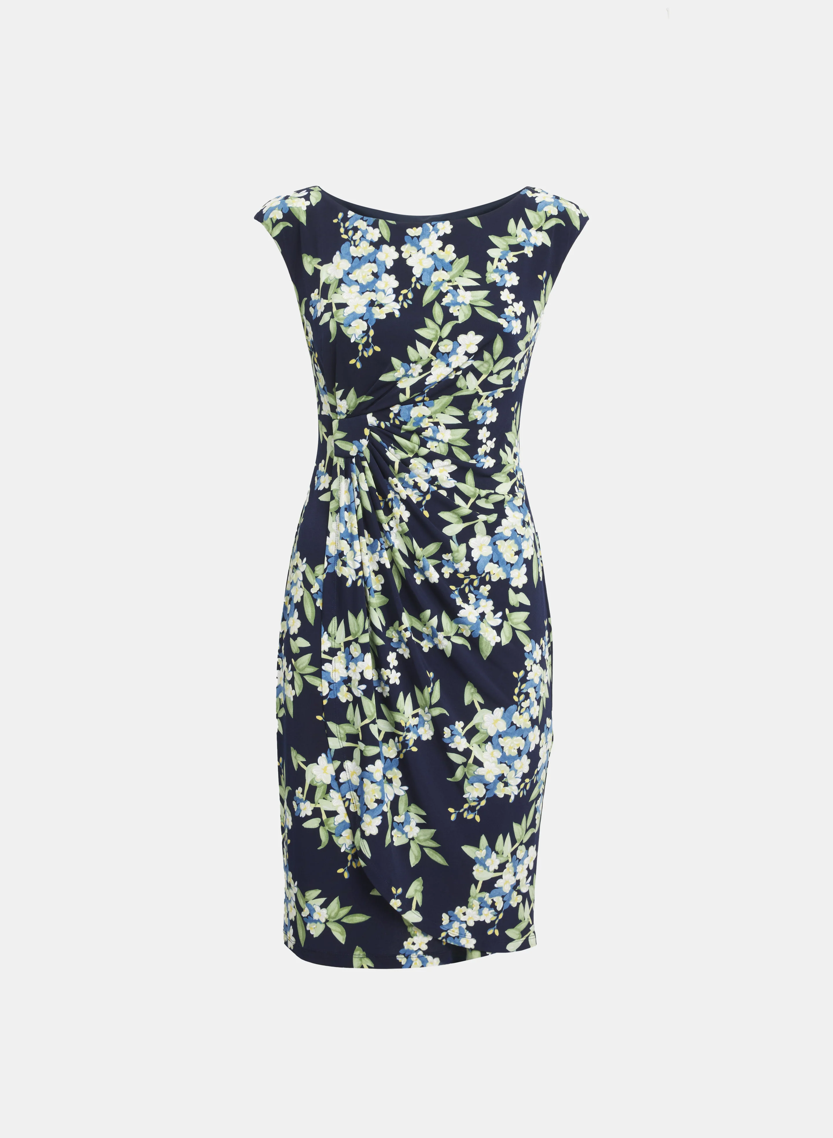 Floral Draped Dress - Image 6
